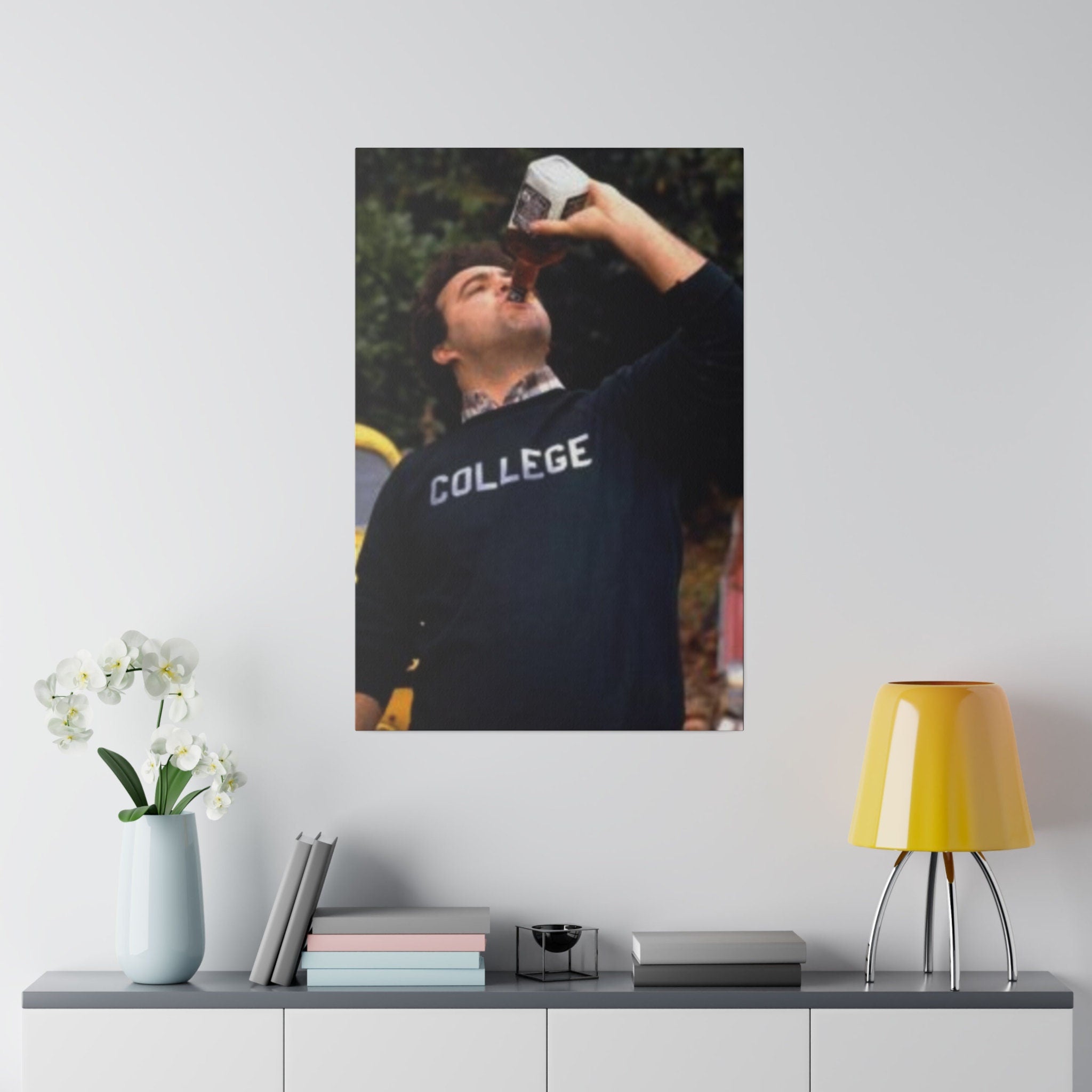 Animal House John Belushi Chug Poster Custom Canvas Wall Print