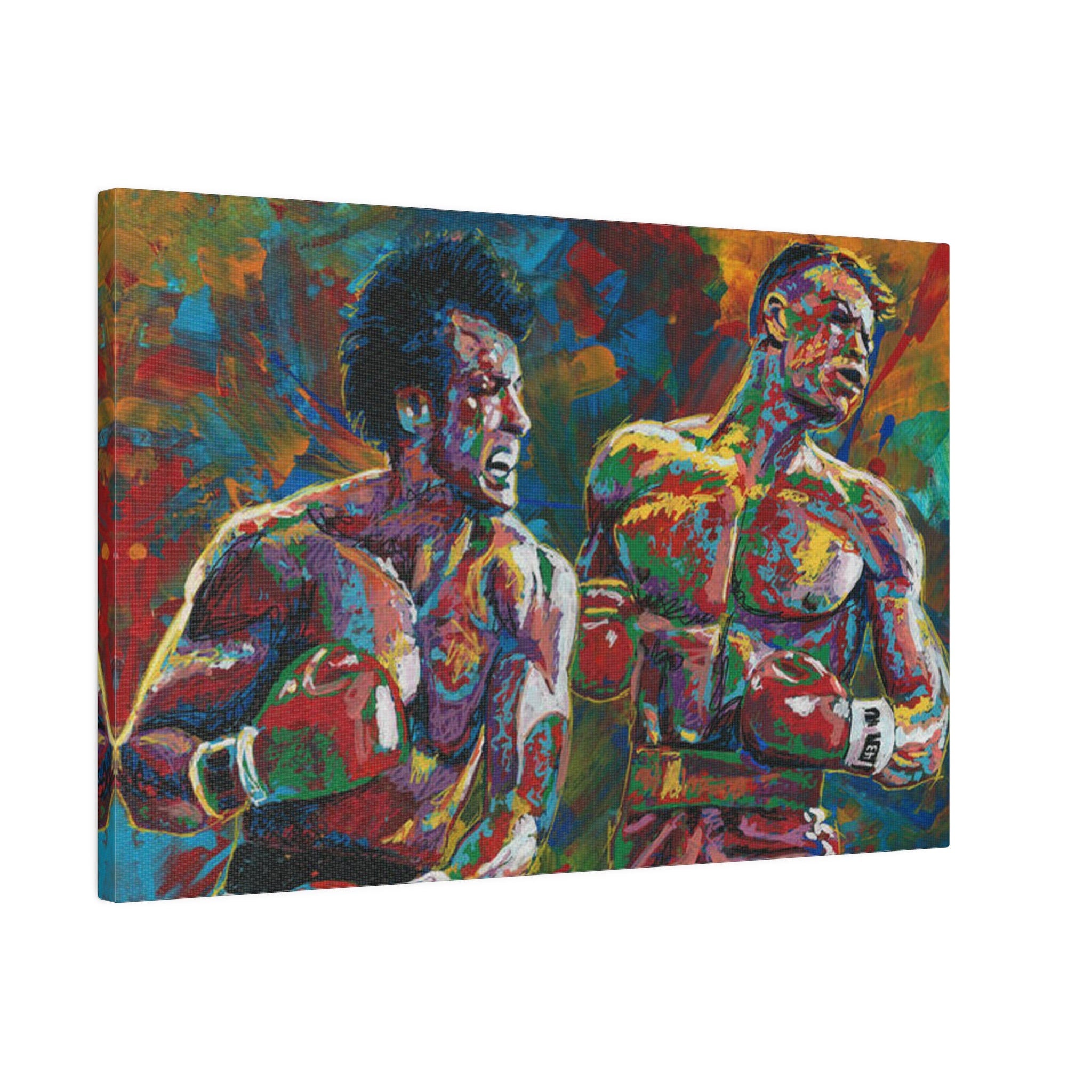 Rocky Vs. Drago Abstract Artistic Custom Canvas Wall Print
