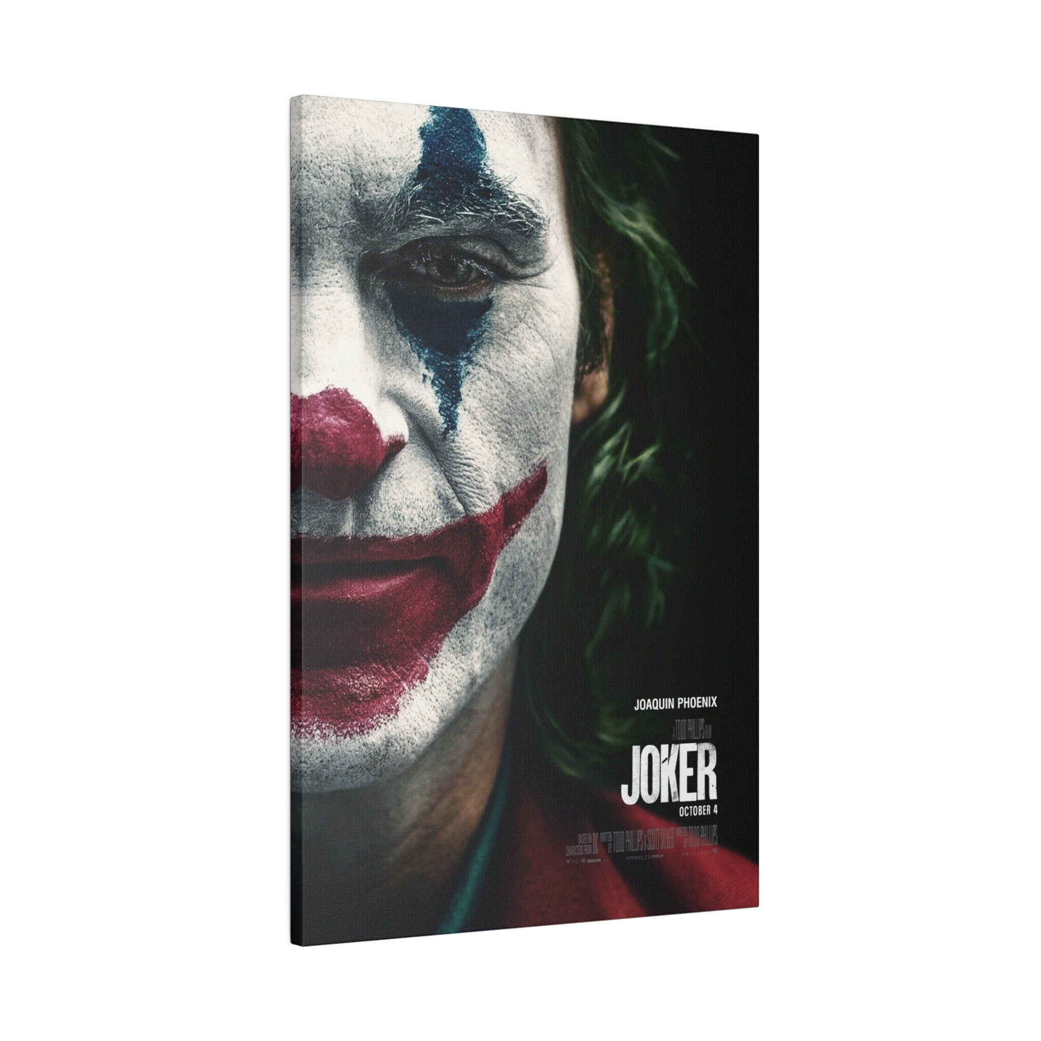 Joker Movie Poster Custom Canvas Wall Print