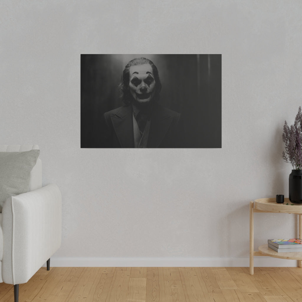 Joaquin Phoenix Joker B/W Custom Canvas Wall Print