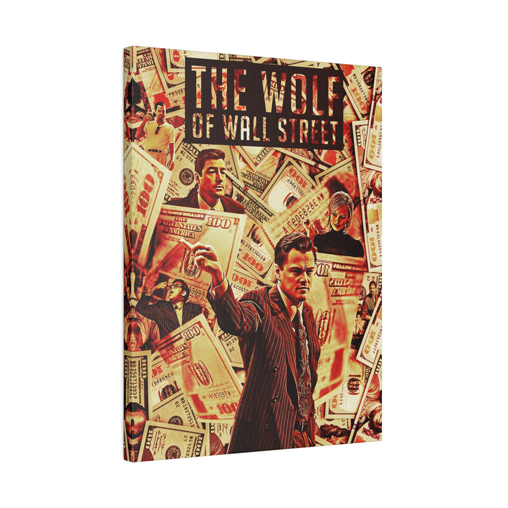 The Wolf Of Wall Street Jordan Belfort Abstract  Custom Canvas Wall Print