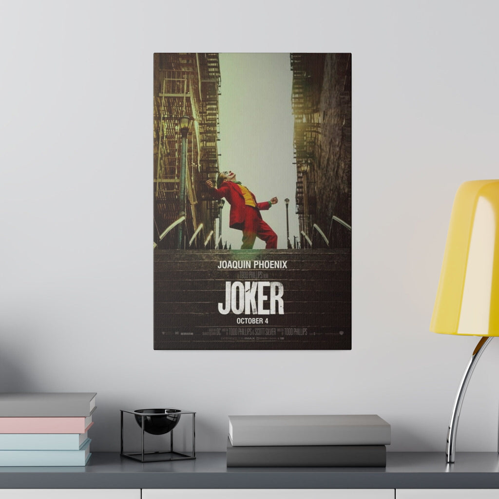 Joker Stairs Movie Poster Custom Canvas Wall Print