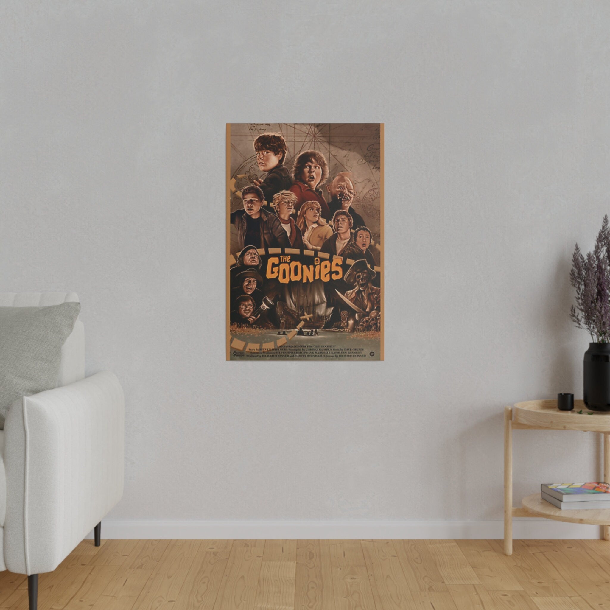 The Goonies Animated Movie Poster Custom Canvas Wall Print