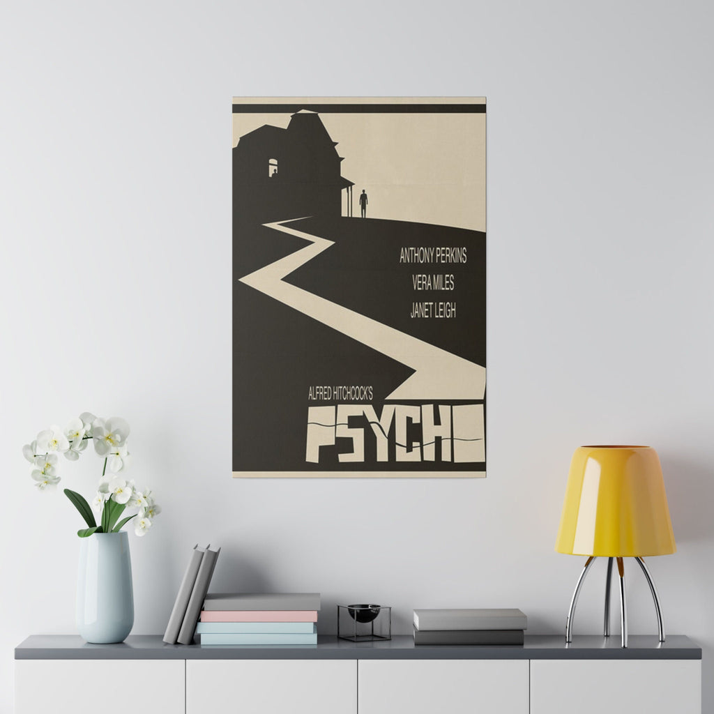 Alfred Hitchcock's Psycho Alternate Movie Poster Custom Canvas Wall Print