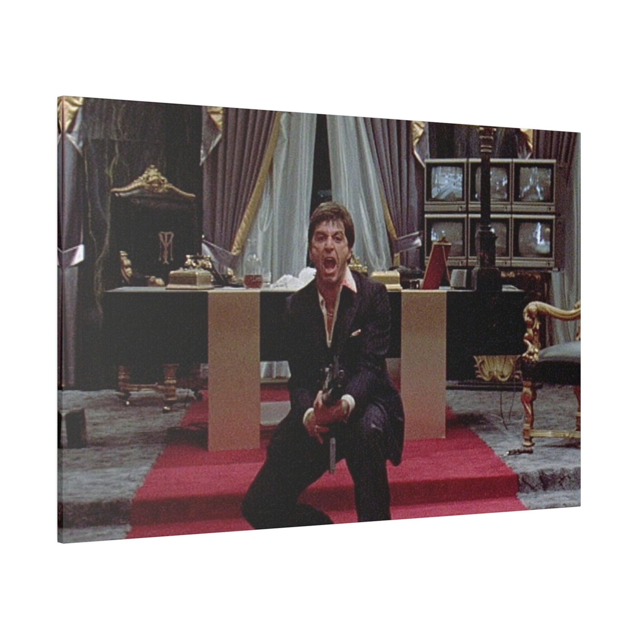 Scarface Little Friend Custom Canvas Wall Print