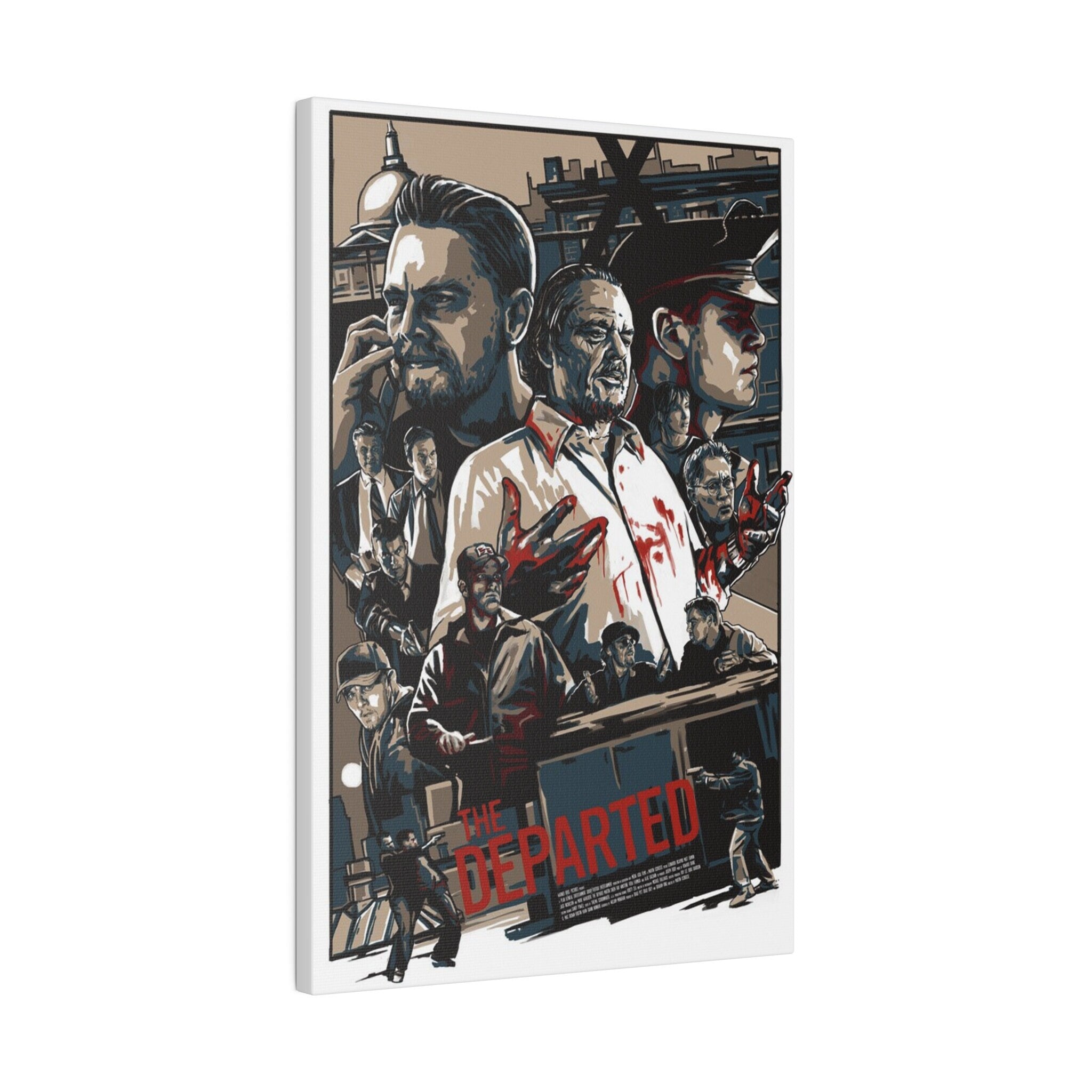 The Departed Graphic Comic Custom Canvas Wall Print