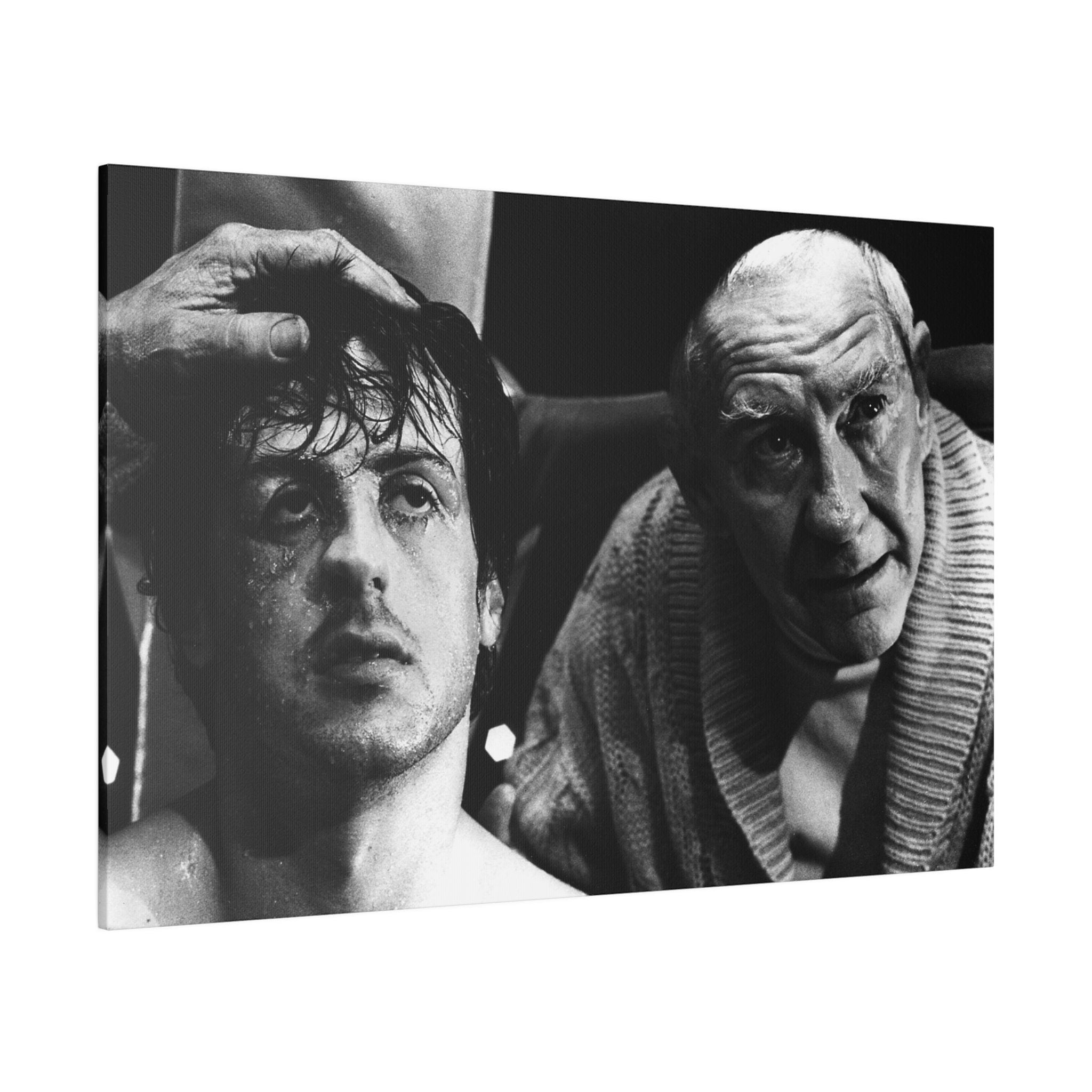 Rocky and Mick B/W Custom Canvas Wall Print