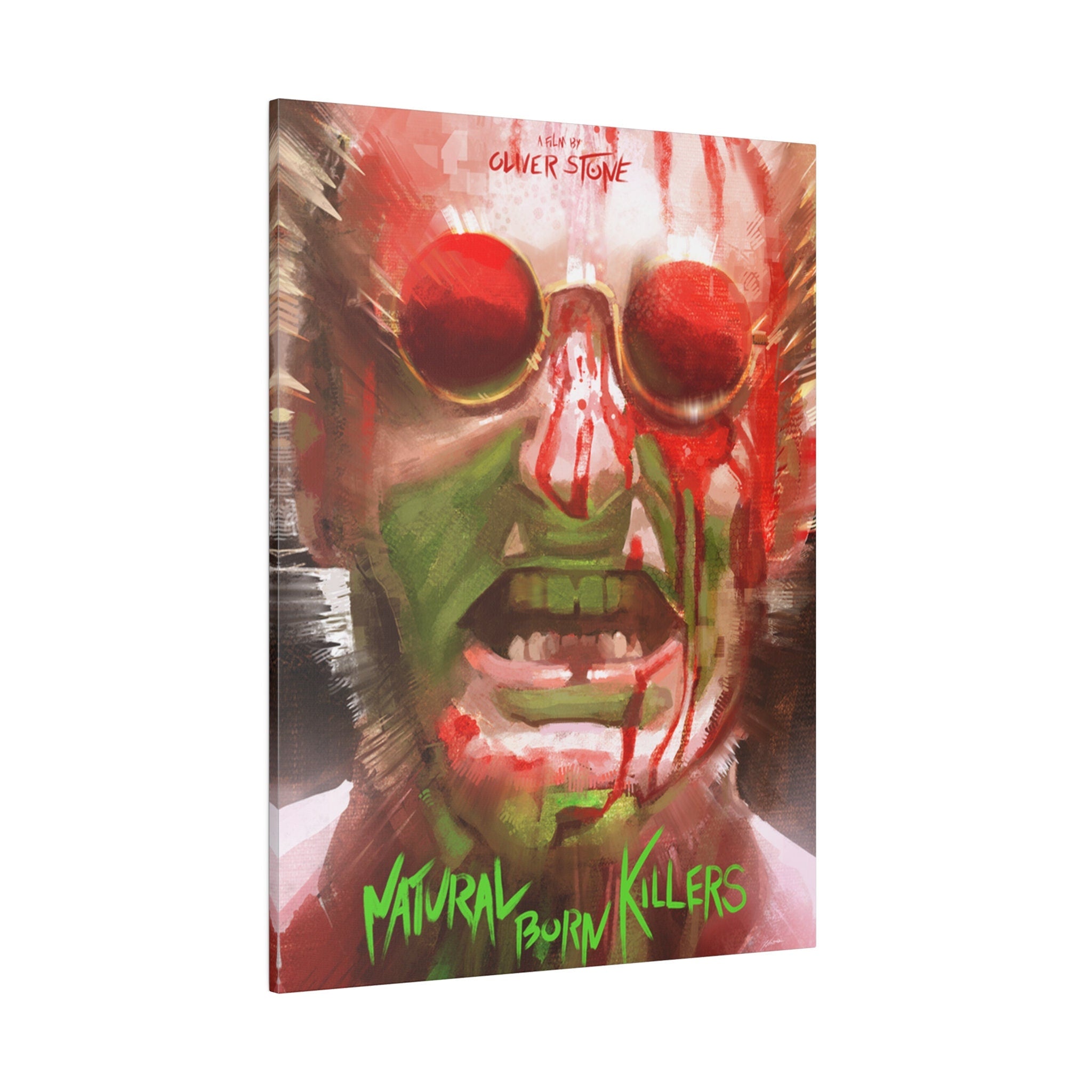 Natural Born Killers Demon Abstract Custom Canvas Wall Print