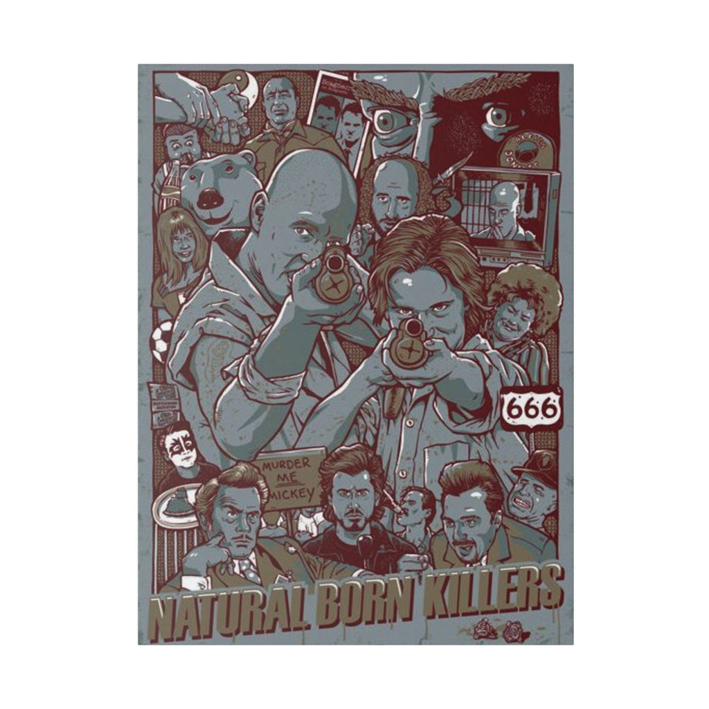 Natural Born Killers Animated Custom Canvas Wall Print