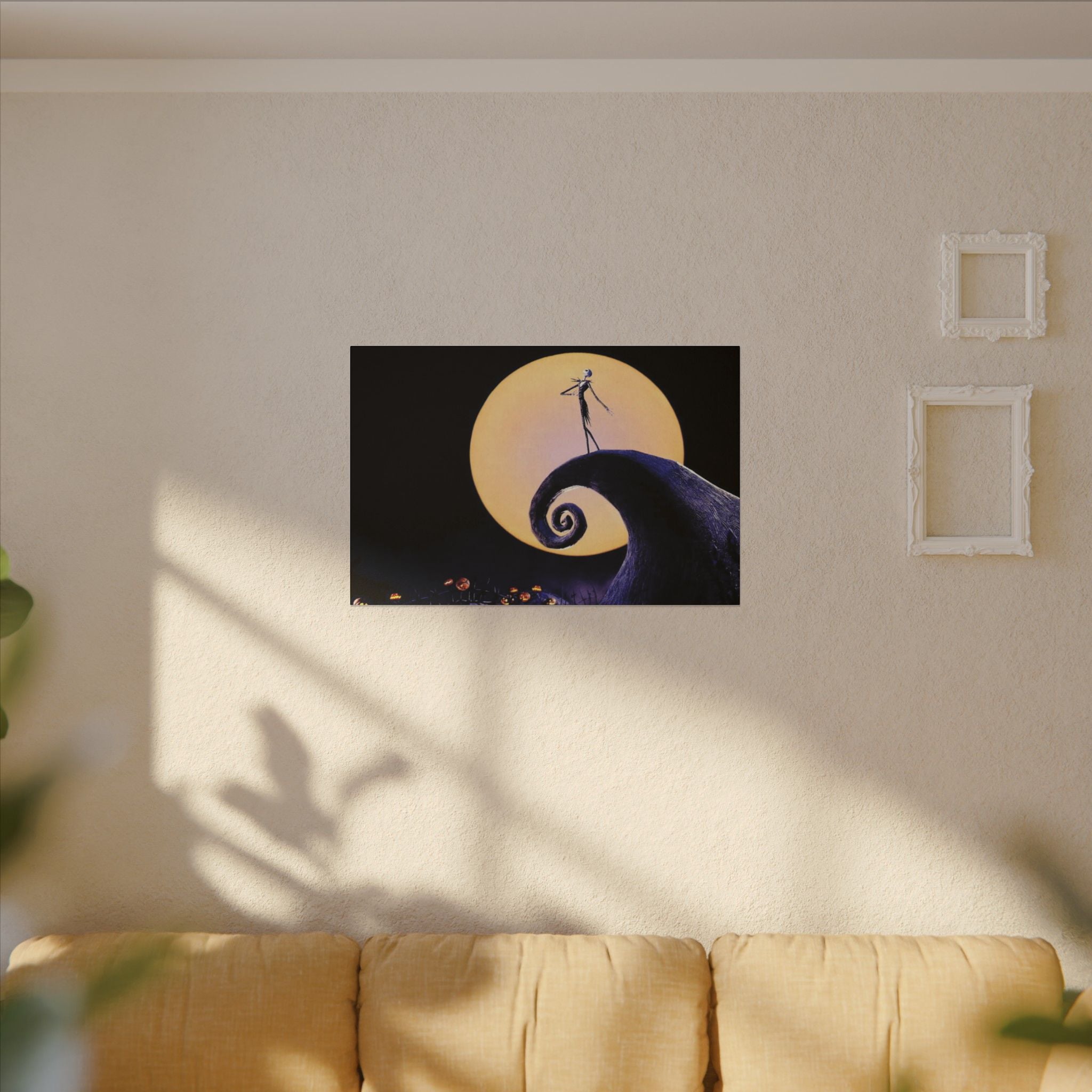 The Nightmare Before Christmas Moonlight Hill Custom Canvas Wall Print