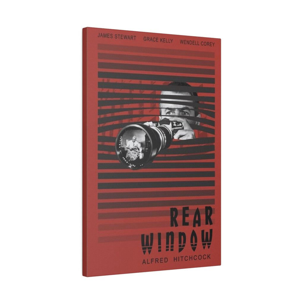 Alfred Hitchcock's Rear Window Movie Poster Custom Canvas Wall Print
