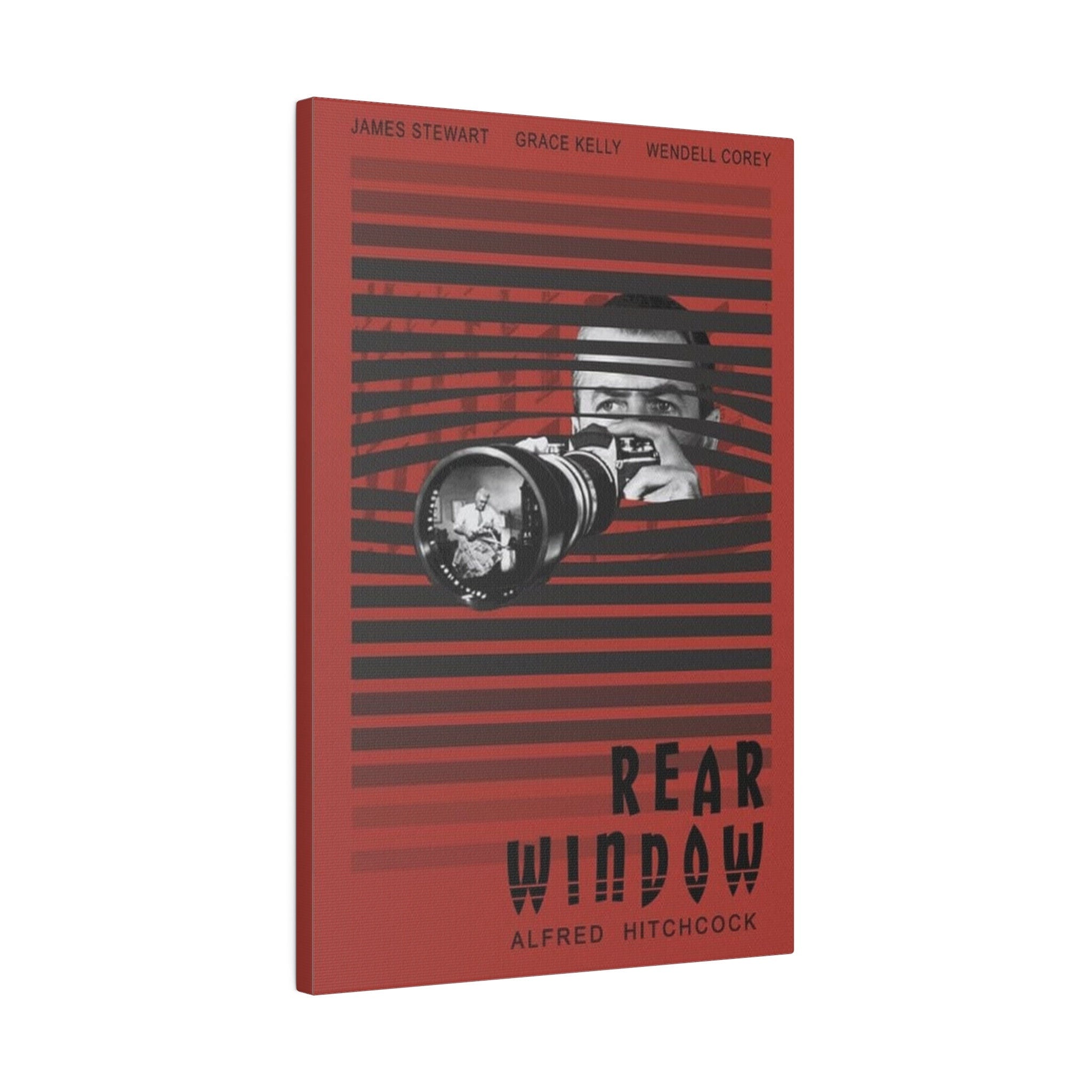 Alfred Hitchcock's Rear Window Movie Poster Custom Canvas Wall Print