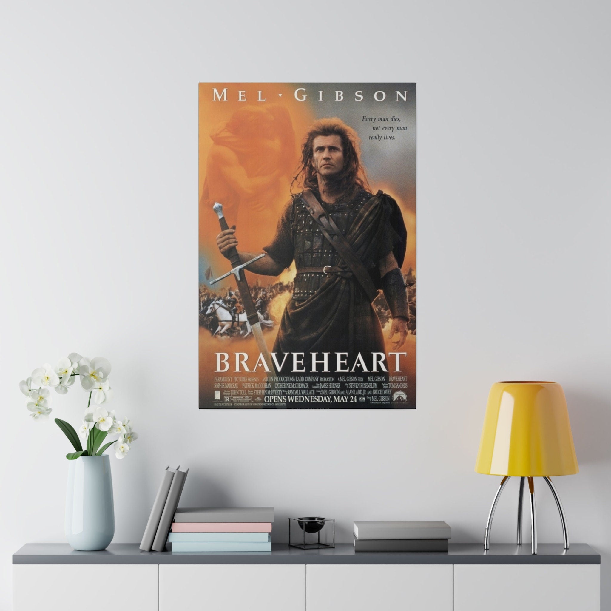 Braveheart Movie Poster Custom Canvas Wall Print