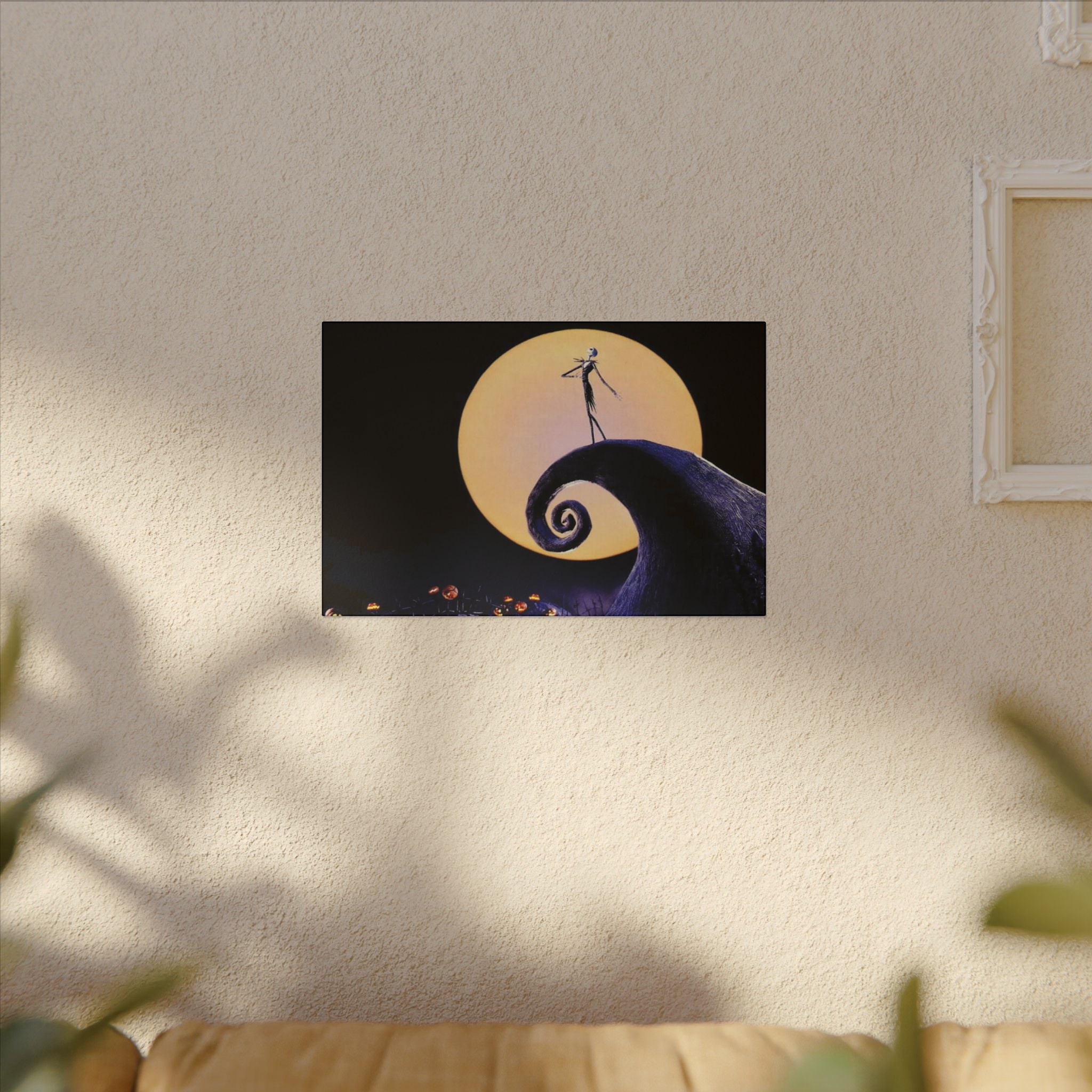 The Nightmare Before Christmas Moonlight Hill Custom Canvas Wall Print