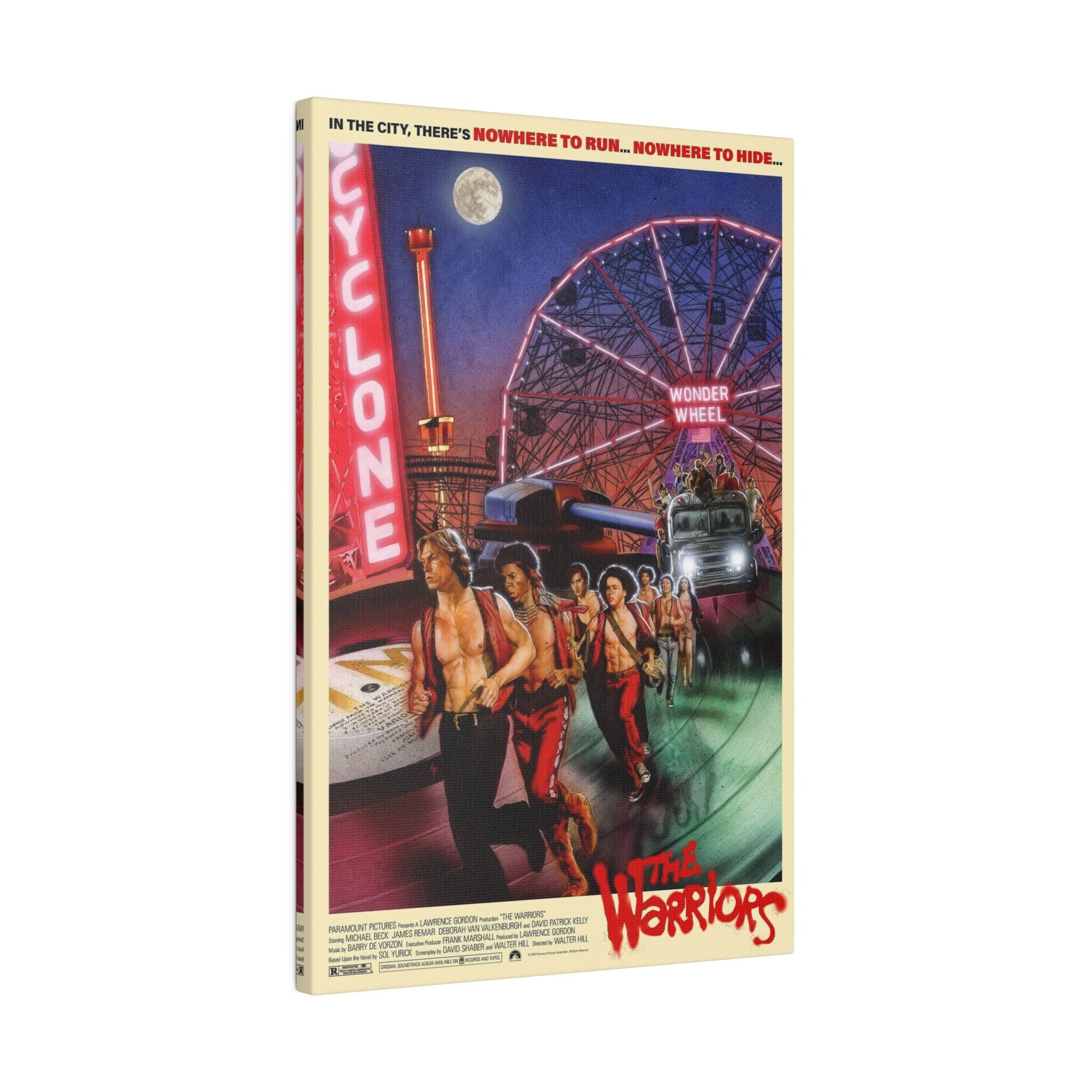 The Warriors Vintage Movie Poster Custom Canvas Wall Print