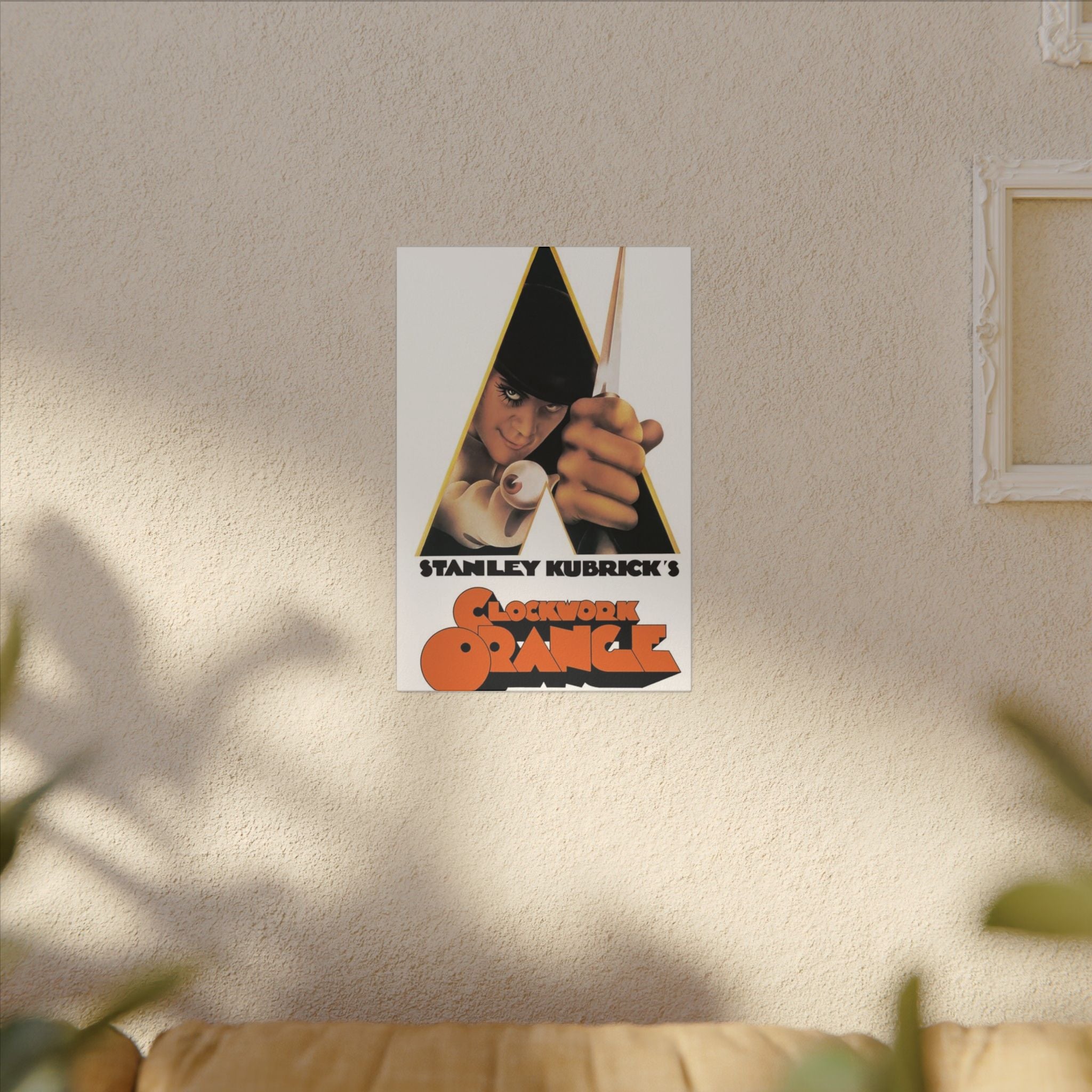 Clockwork Orange Classic Movie Poster Canvas Wall Print