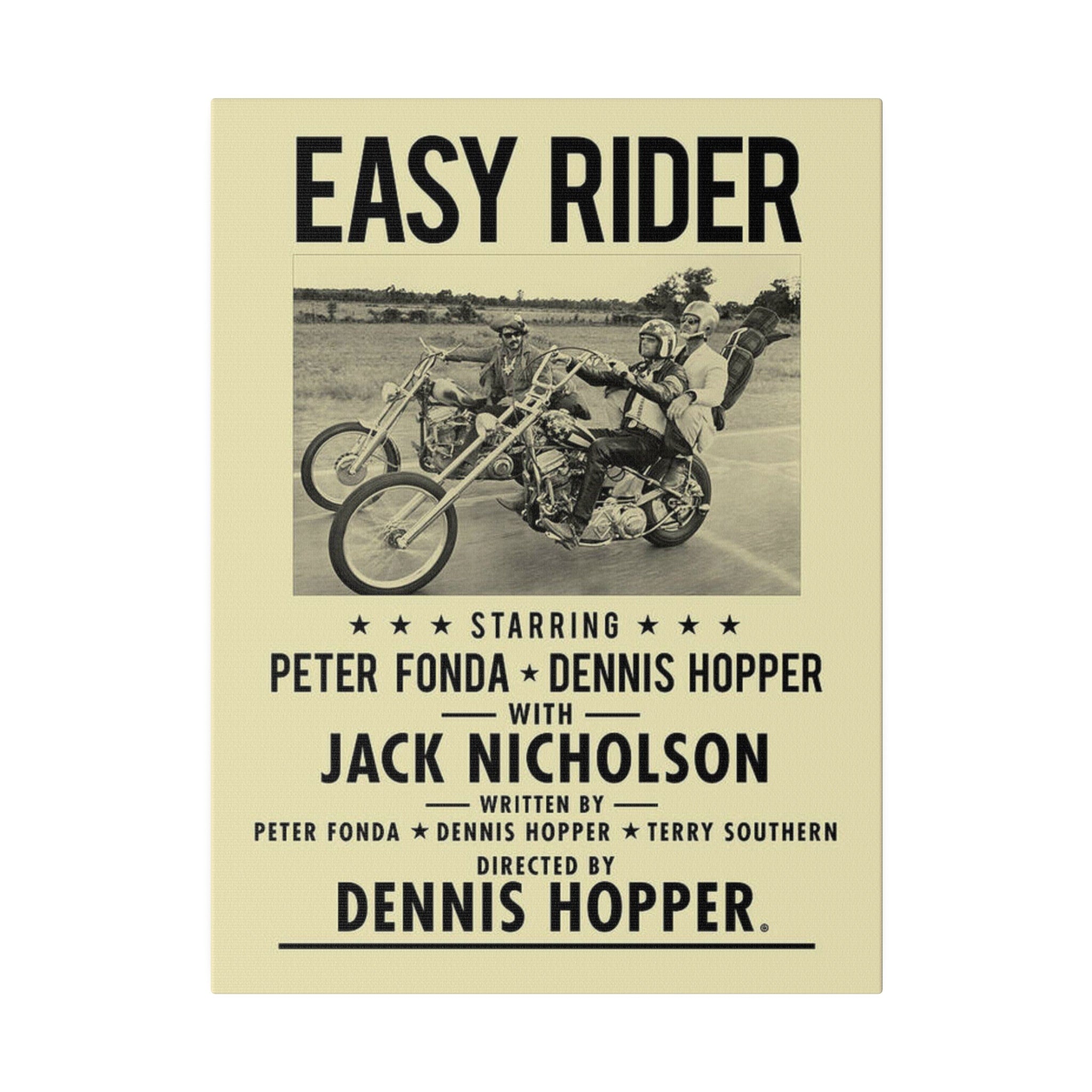 Easy Rider Classic Poster Custom Canvas Wall Print