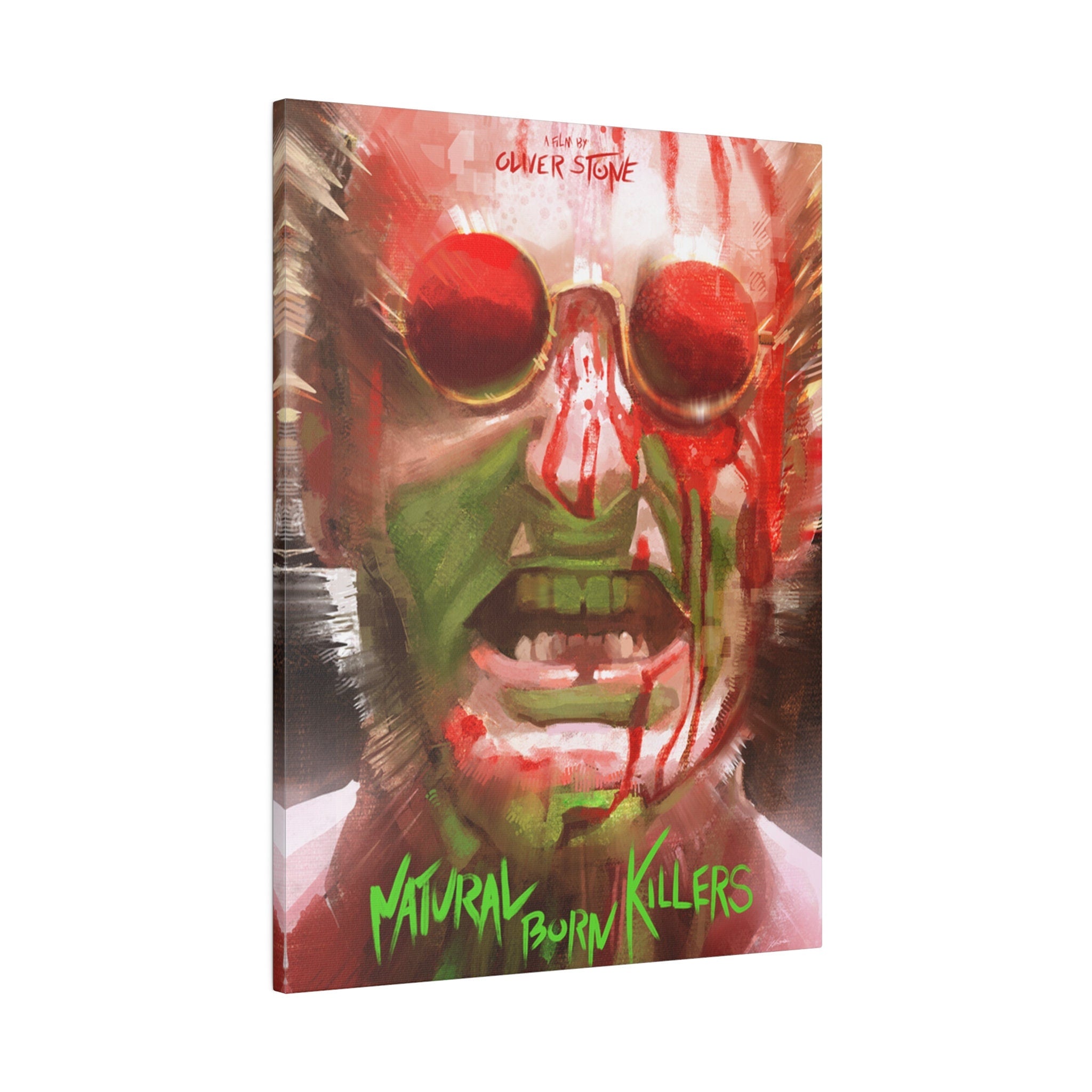 Natural Born Killers Demon Abstract Custom Canvas Wall Print