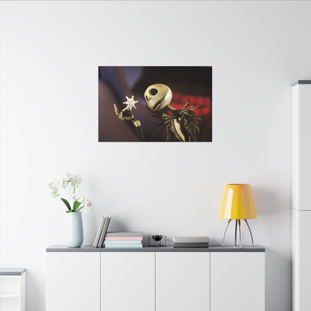 The Nightmare Before Christmas Snowflake Moment Custom Canvas Wall Print