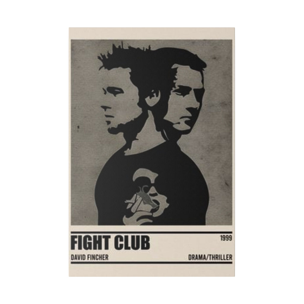 Fight Club Minimalist Movie Poster Custom Canvas Wall Print