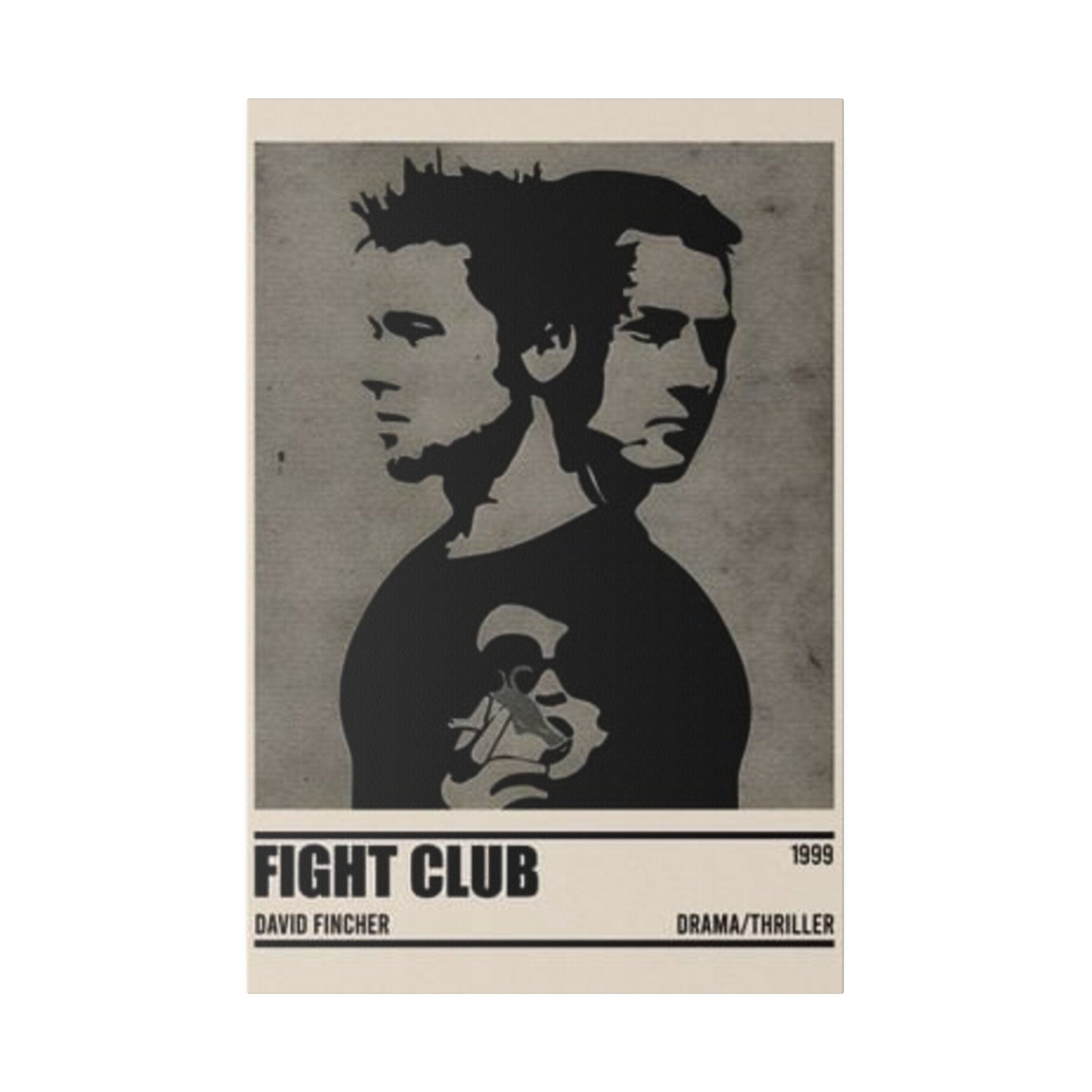Fight Club Minimalist Movie Poster Custom Canvas Wall Print