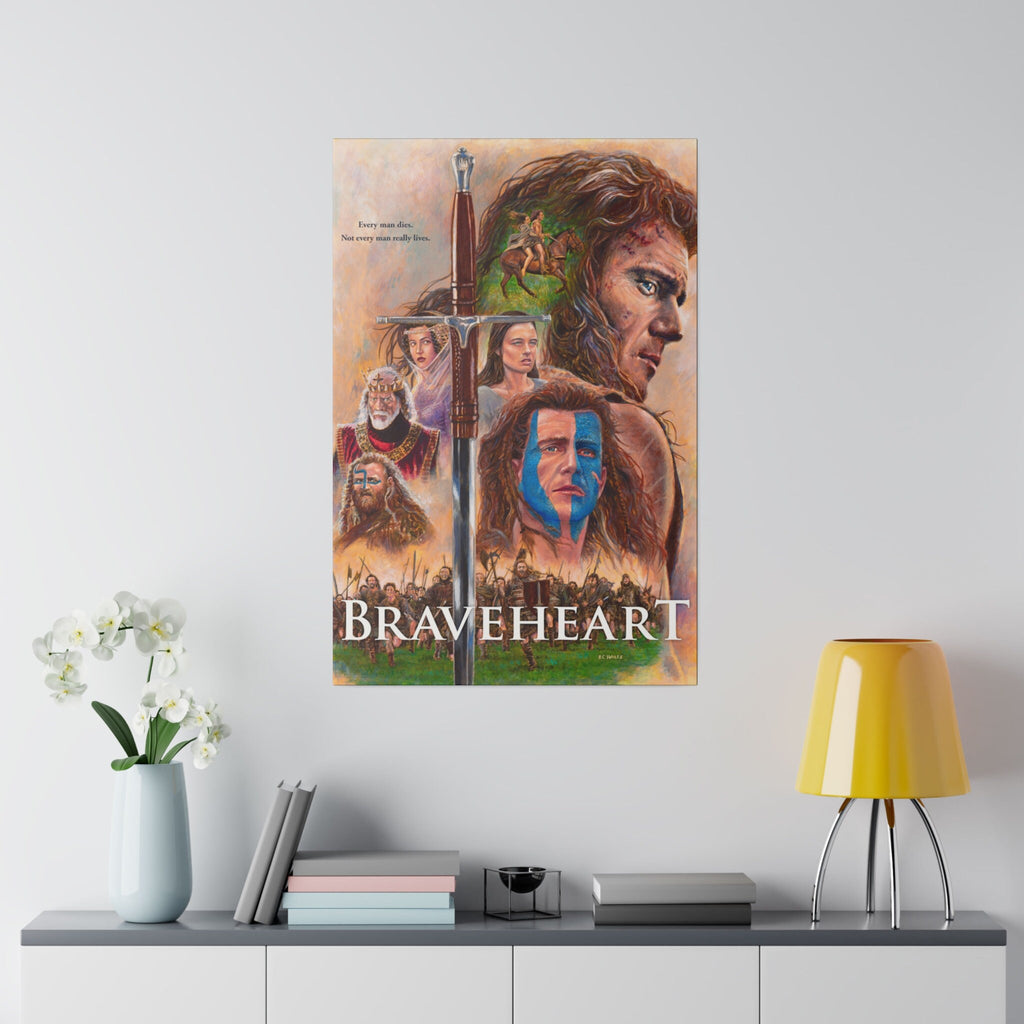 Braveheart "Every Man Dies" Custom Canvas Wall Print
