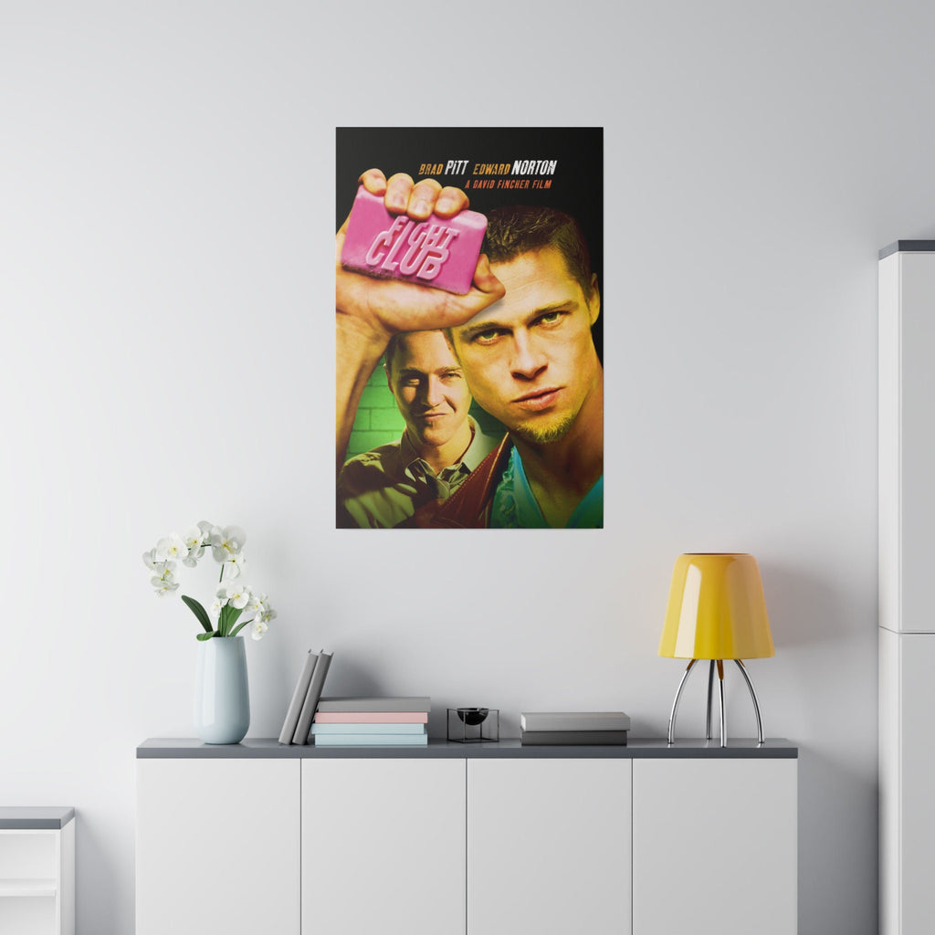 Fight Club Movie Poster Custom Canvas Wall Print