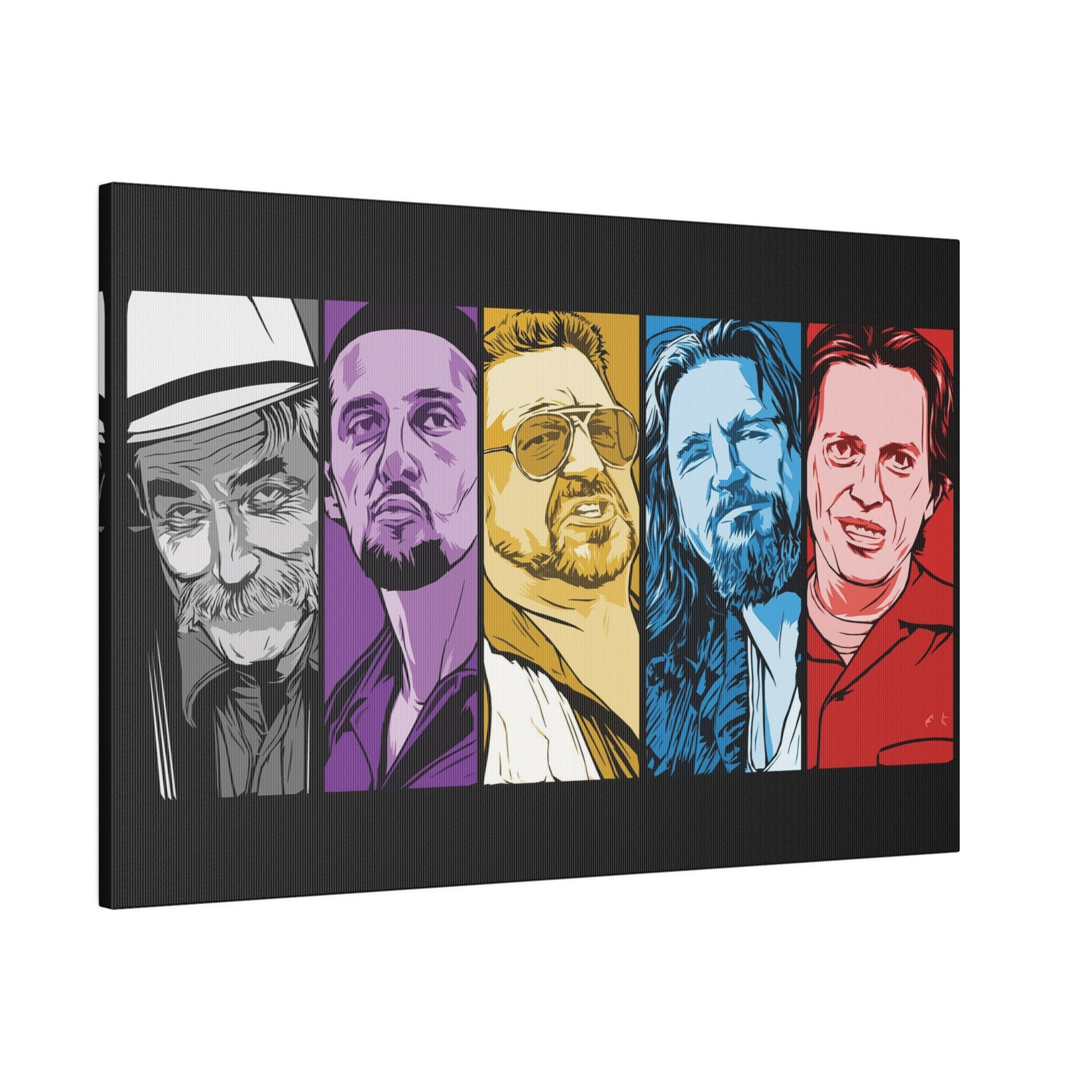 The Big Lebowski Faces Custom Canvas Wall Print