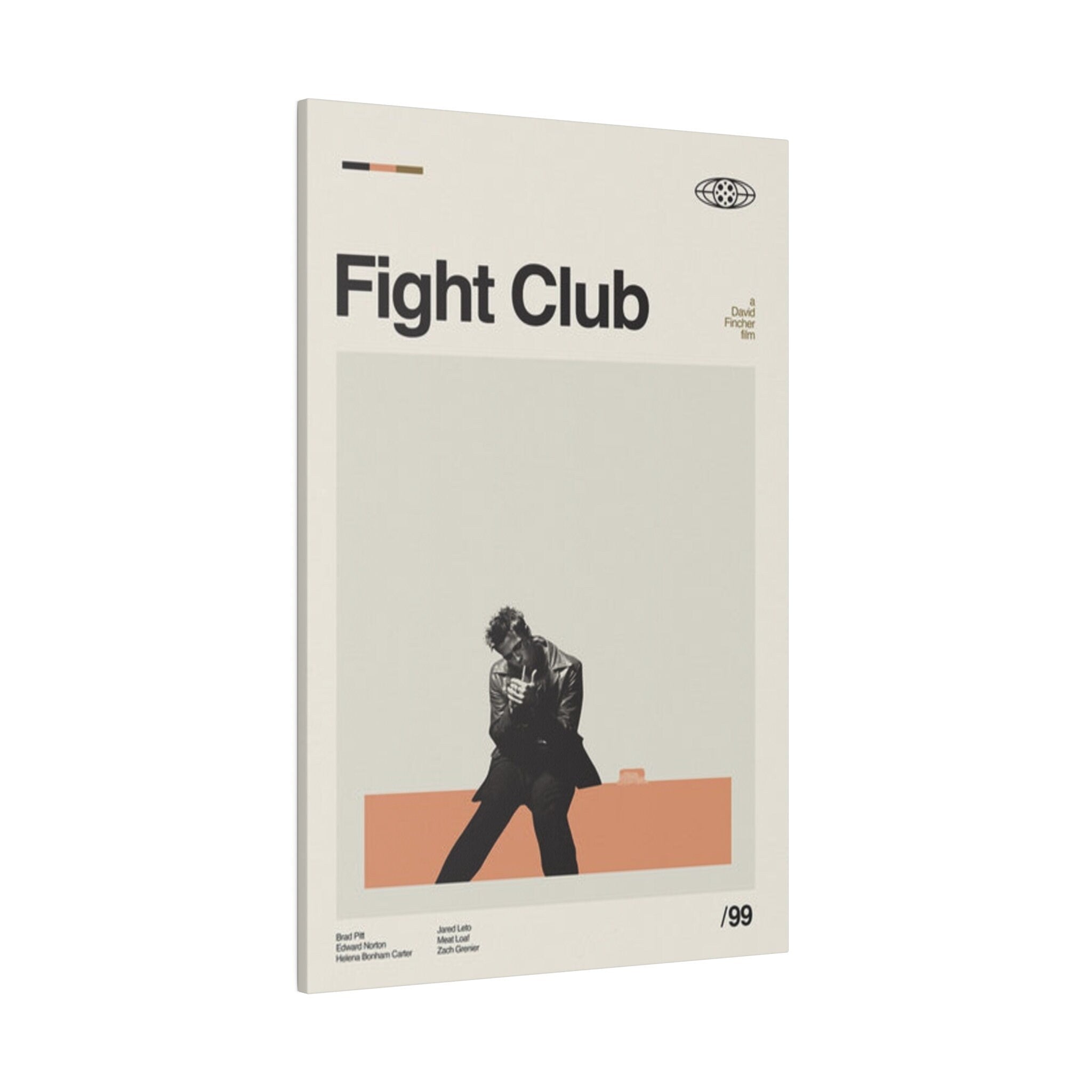 Fight Club Minimalist Movie Poster Custom Canvas Wall Print