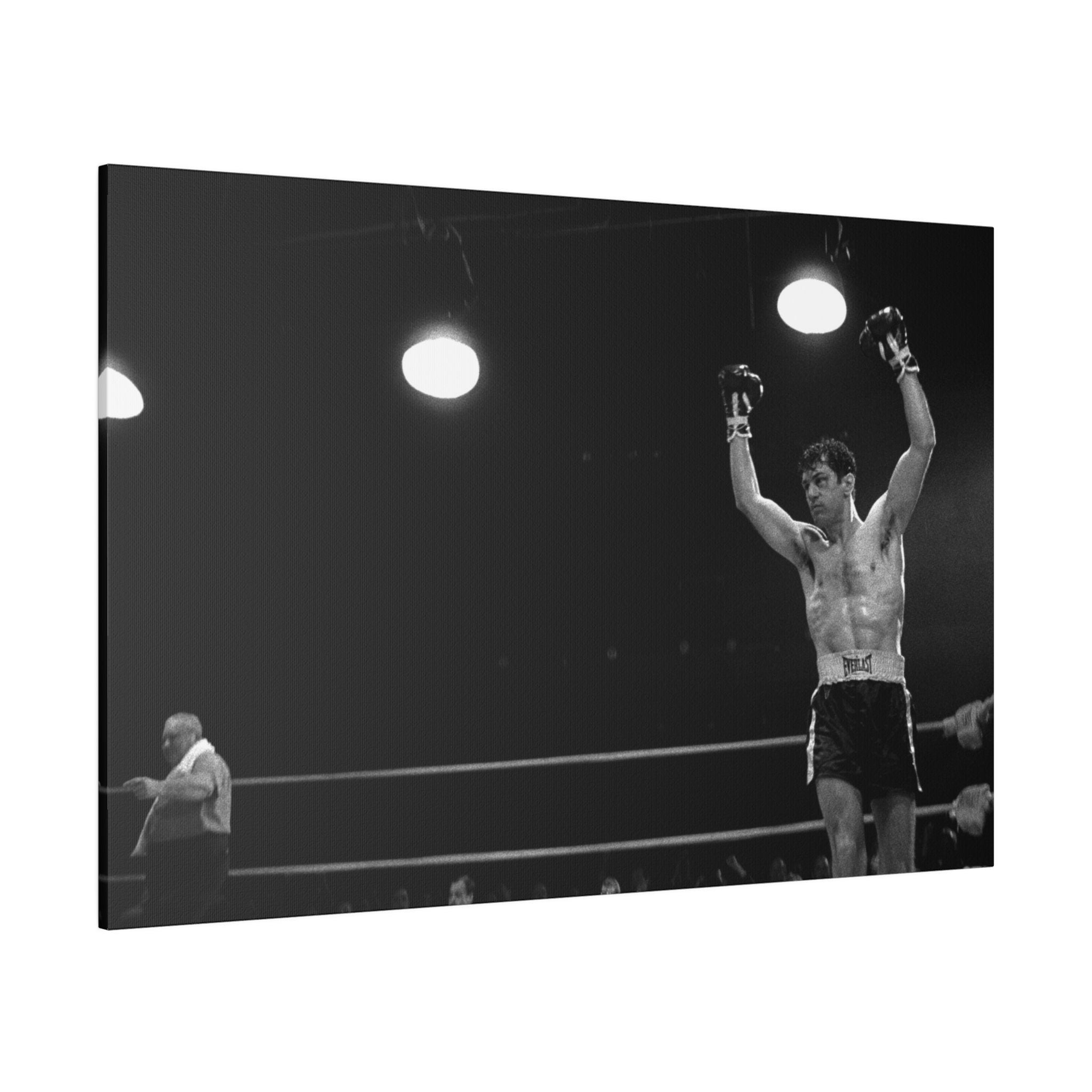 Raging Bull B/W Scene Deniro Custom Canvas Wall Print