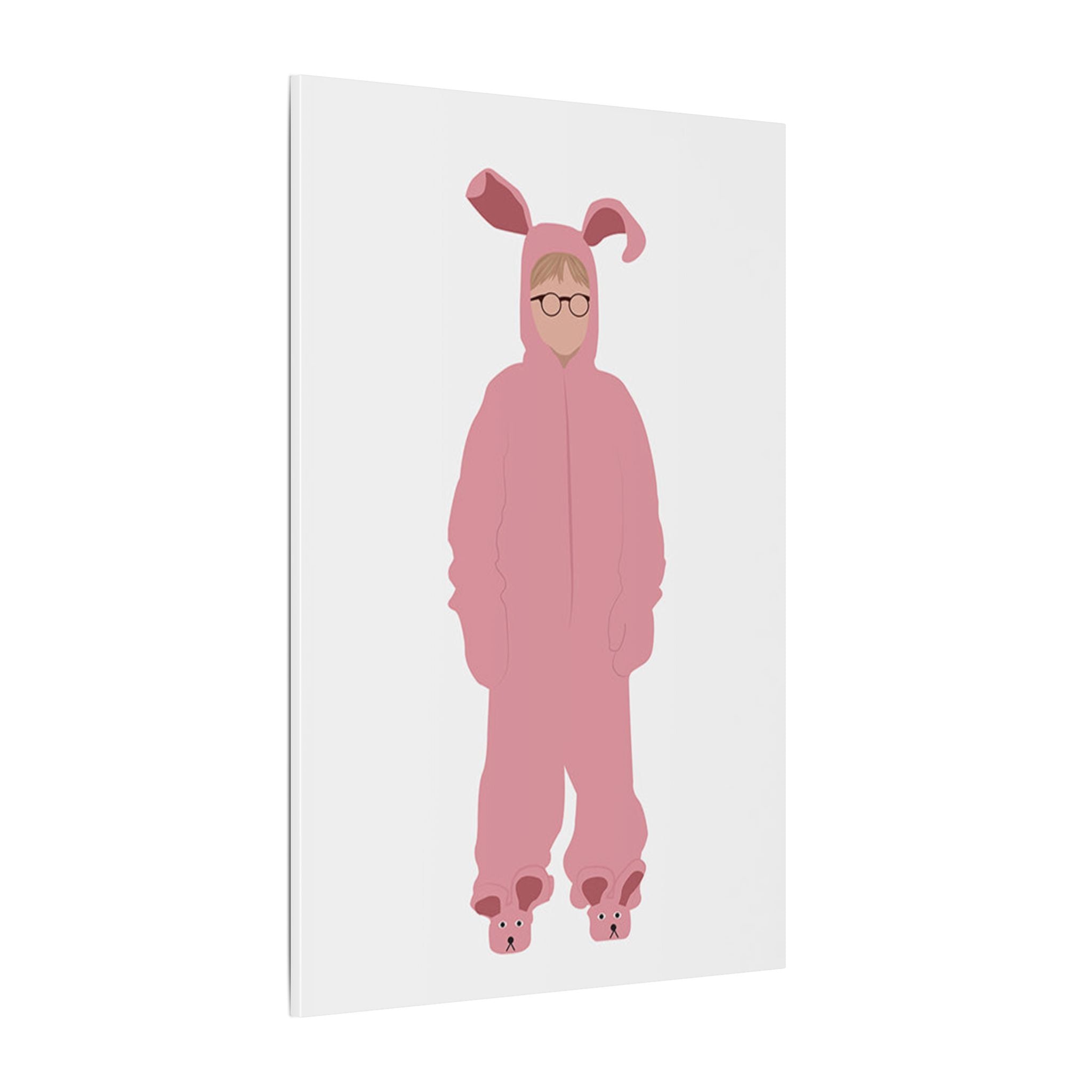 A Christmas Story Pink Bunny Suit Custom Canvas Wall Print