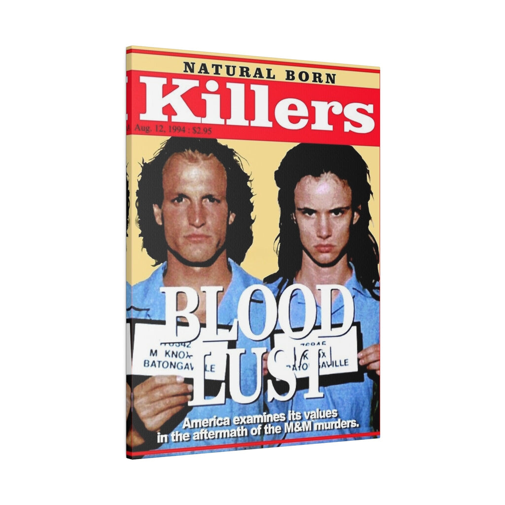 Natural Born Killers Magazine Cover Custom Canvas Wall Print