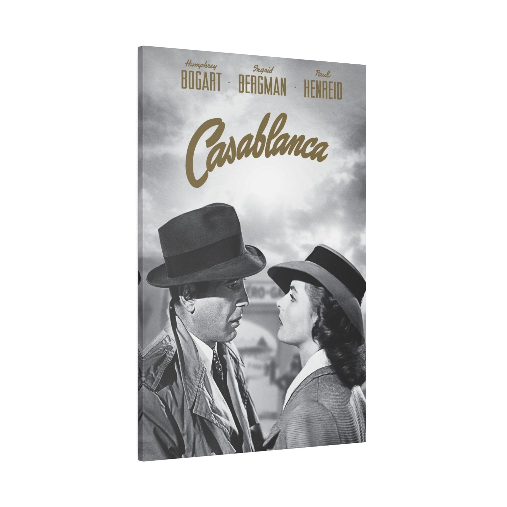 Casablanca Movie Poster Custom Canvas Wall Print