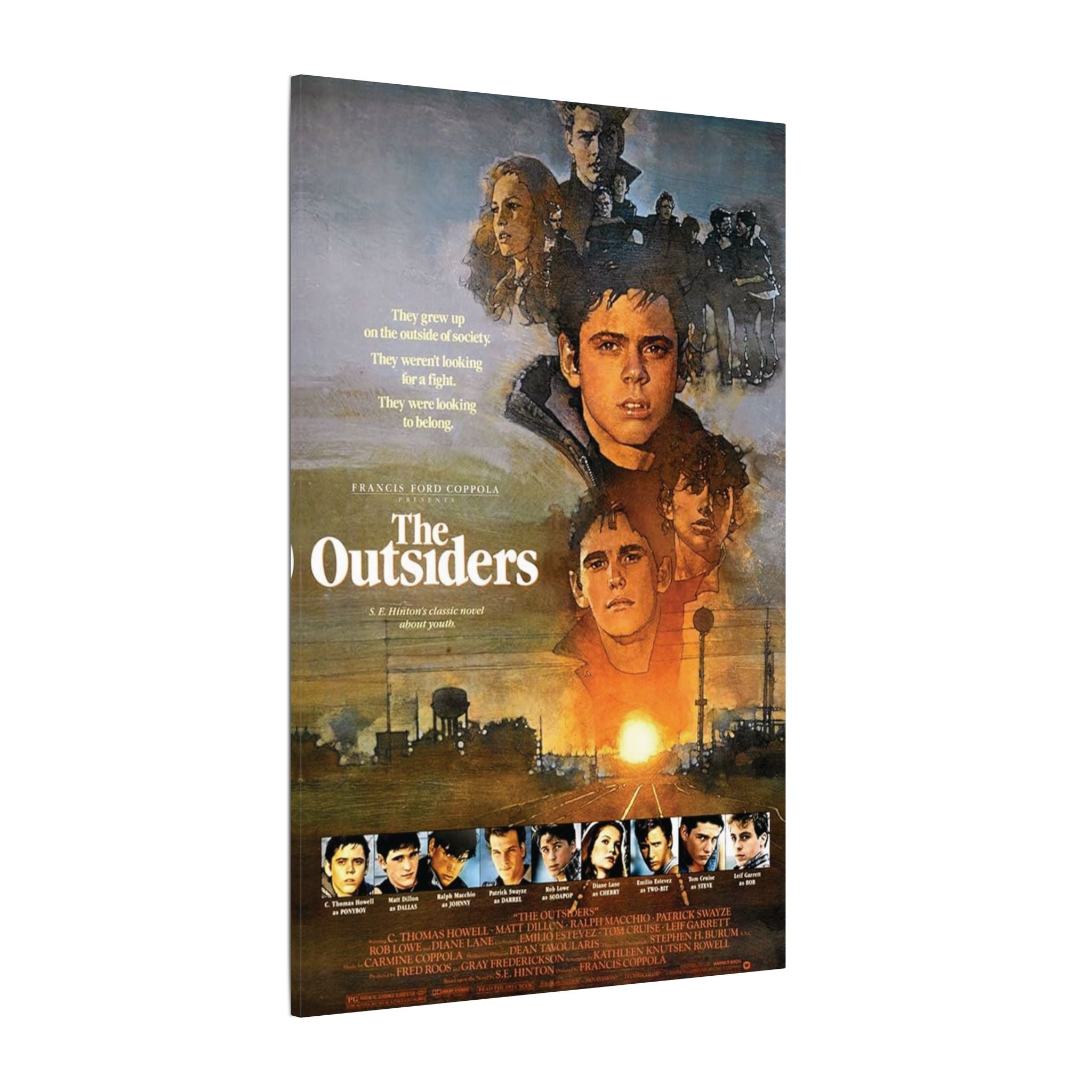 The Outsiders Vintage Movie Poster Art Custom Canvas Wall Print