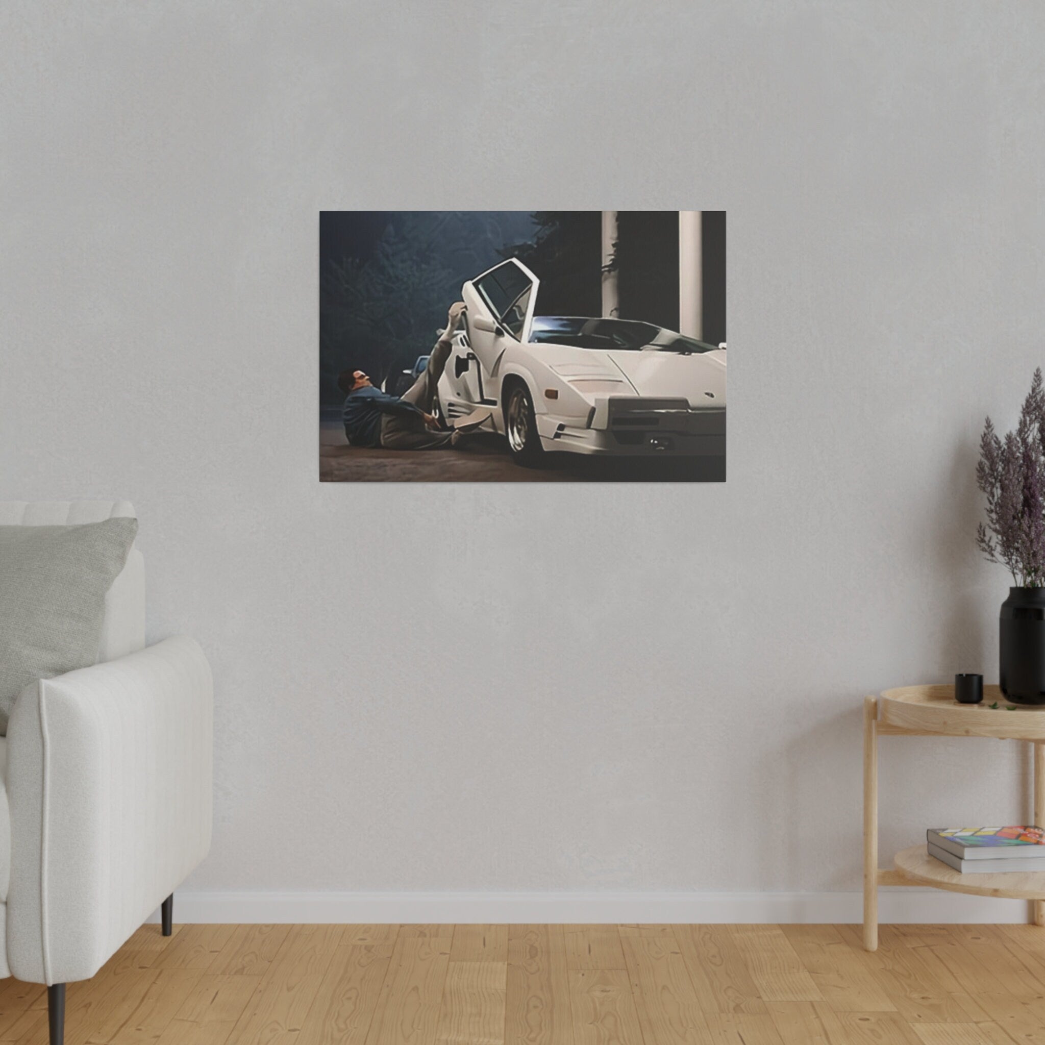 The Wolf Of Wall Street Quaalude Lamborghini Custom Canvas Wall Print