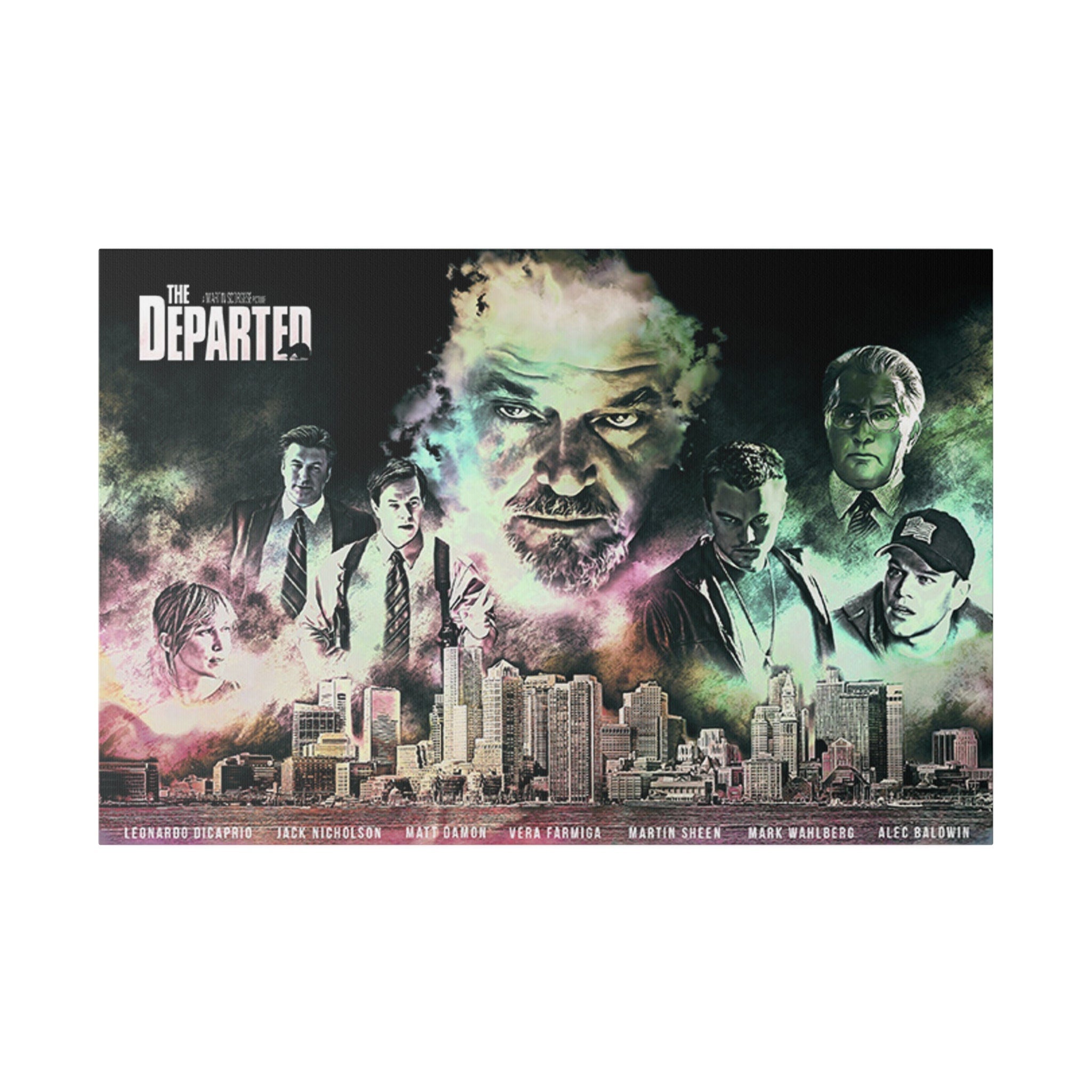 The Departed Abstract Movie Poster Custom Canvas Wall Print
