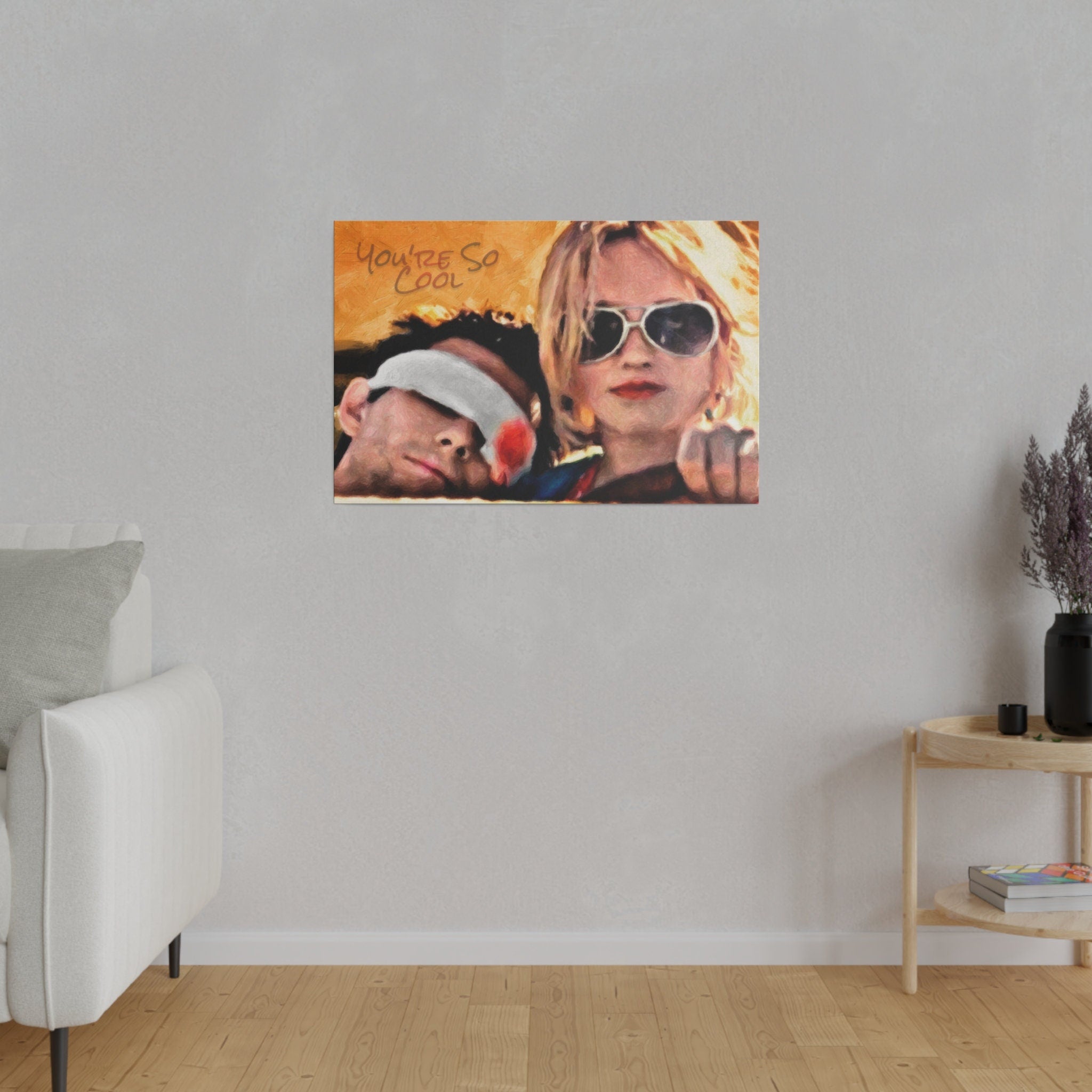 True Romance You're So Cool Art Custom Canvas Wall Print