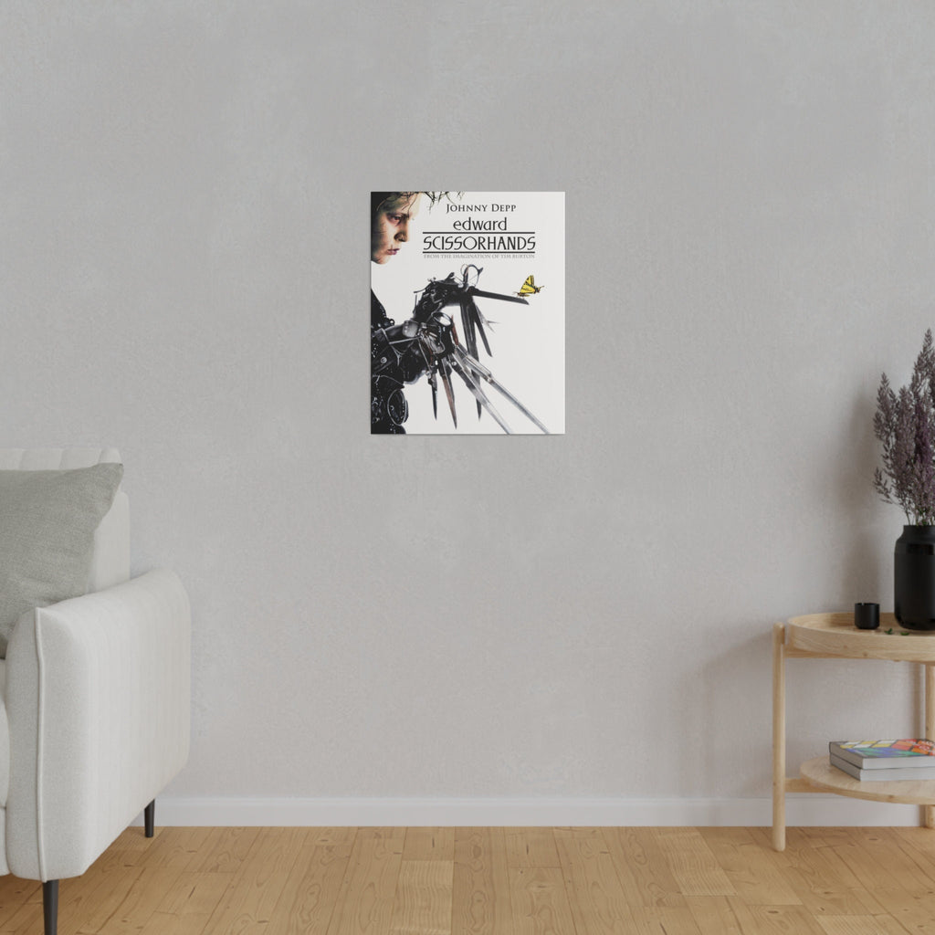Edward Scissorhands Movie Poster Custom Canvas Wall Print