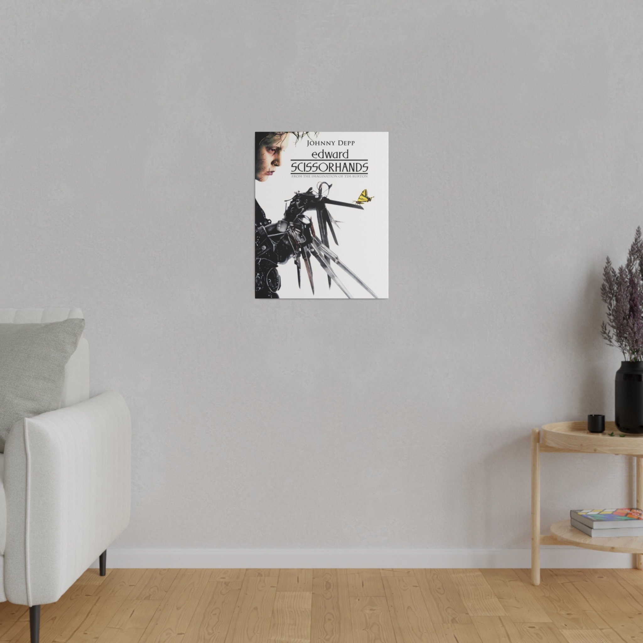 Edward Scissorhands Movie Poster Custom Canvas Wall Print