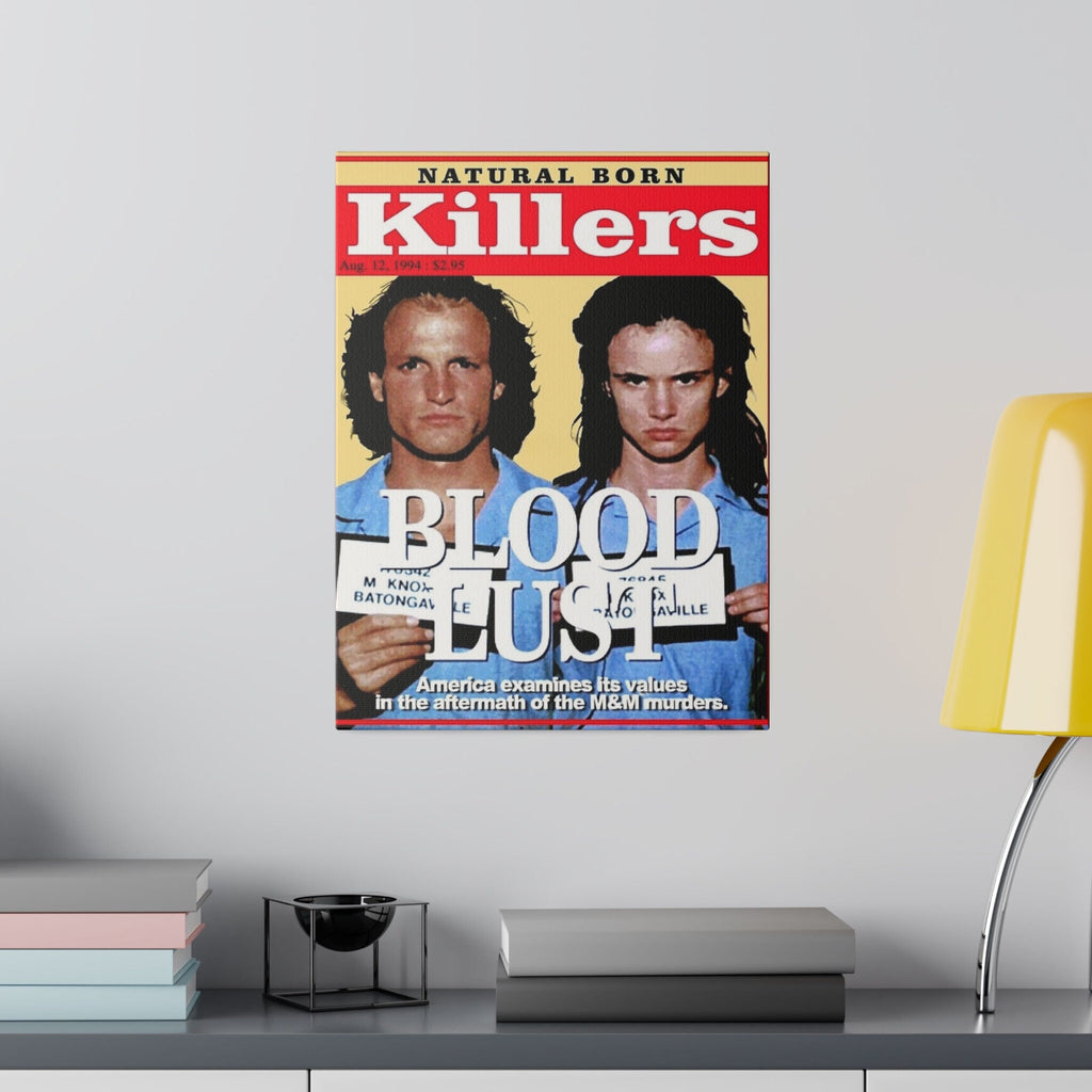 Natural Born Killers Magazine Cover Custom Canvas Wall Print