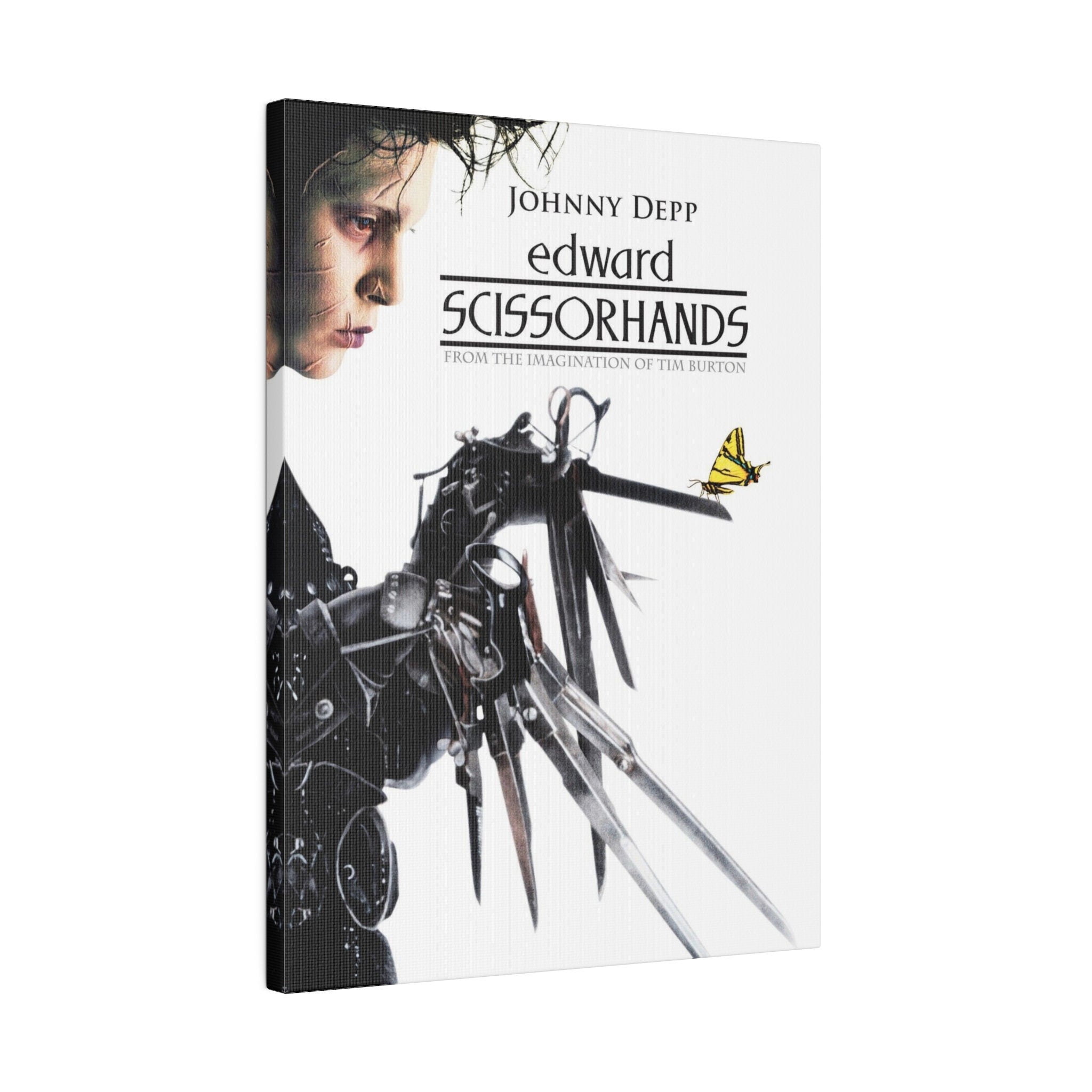 Edward Scissorhands Movie Poster Custom Canvas Wall Print