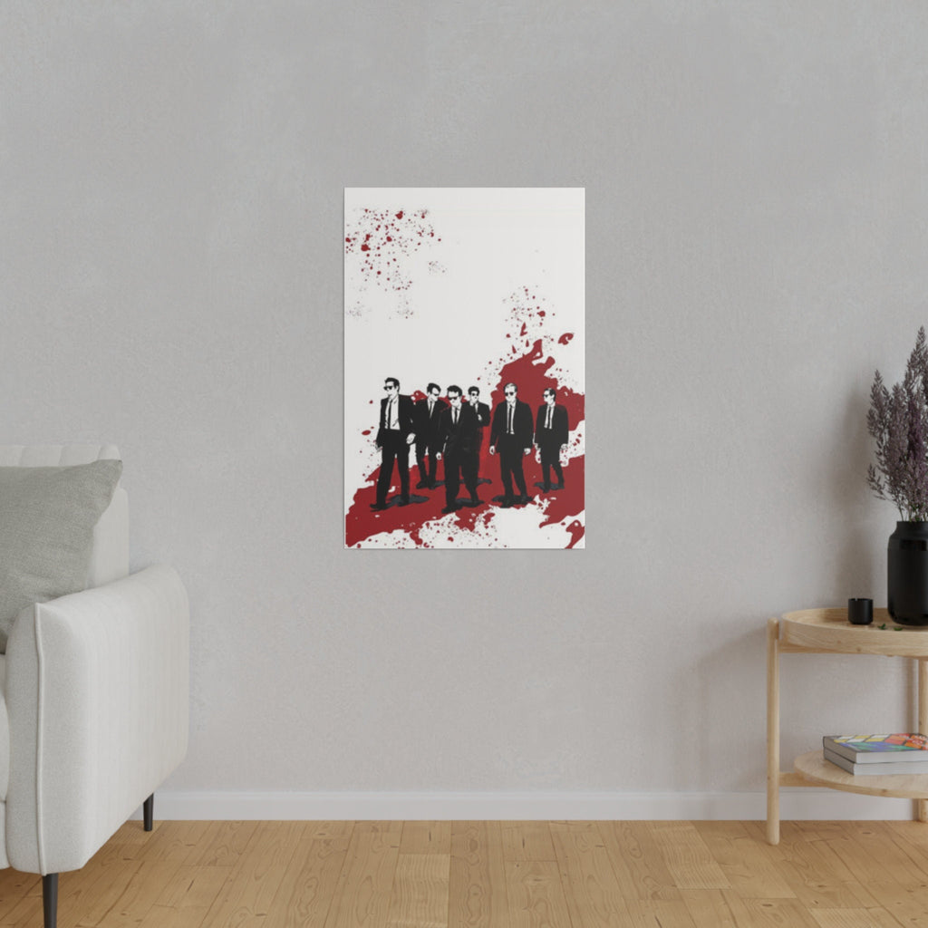 Reservoir Dogs Blood Splatter Poster Custom Canvas Wall Print