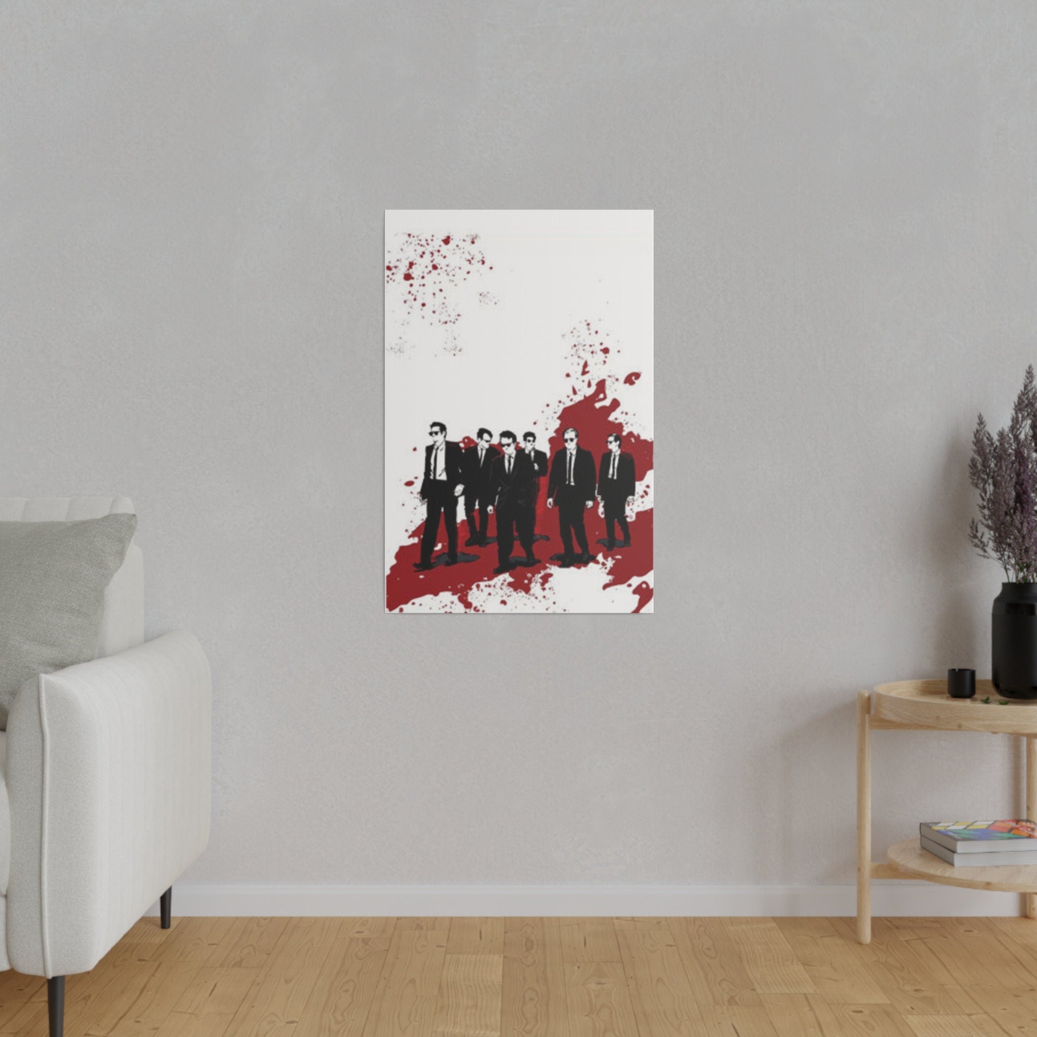 Reservoir Dogs Blood Splatter Poster Custom Canvas Wall Print