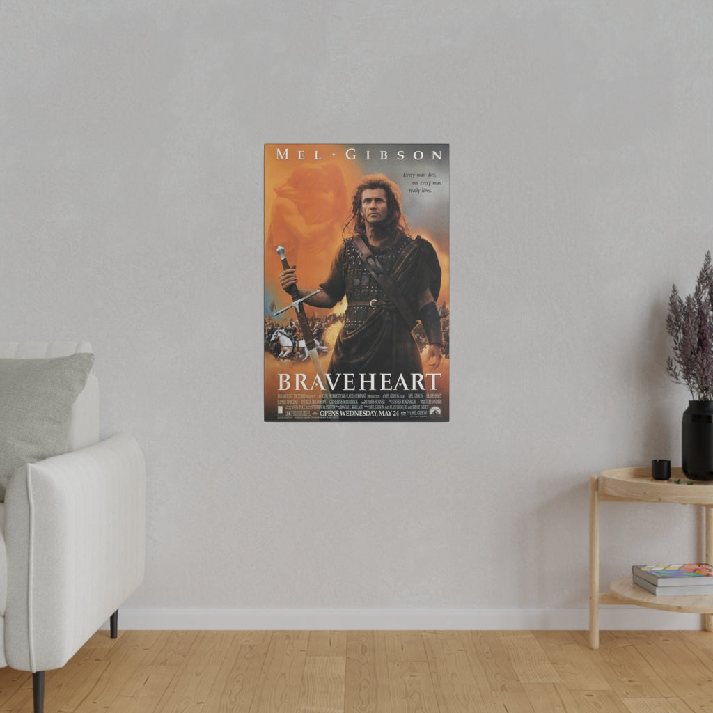 Braveheart Movie Poster Custom Canvas Wall Print