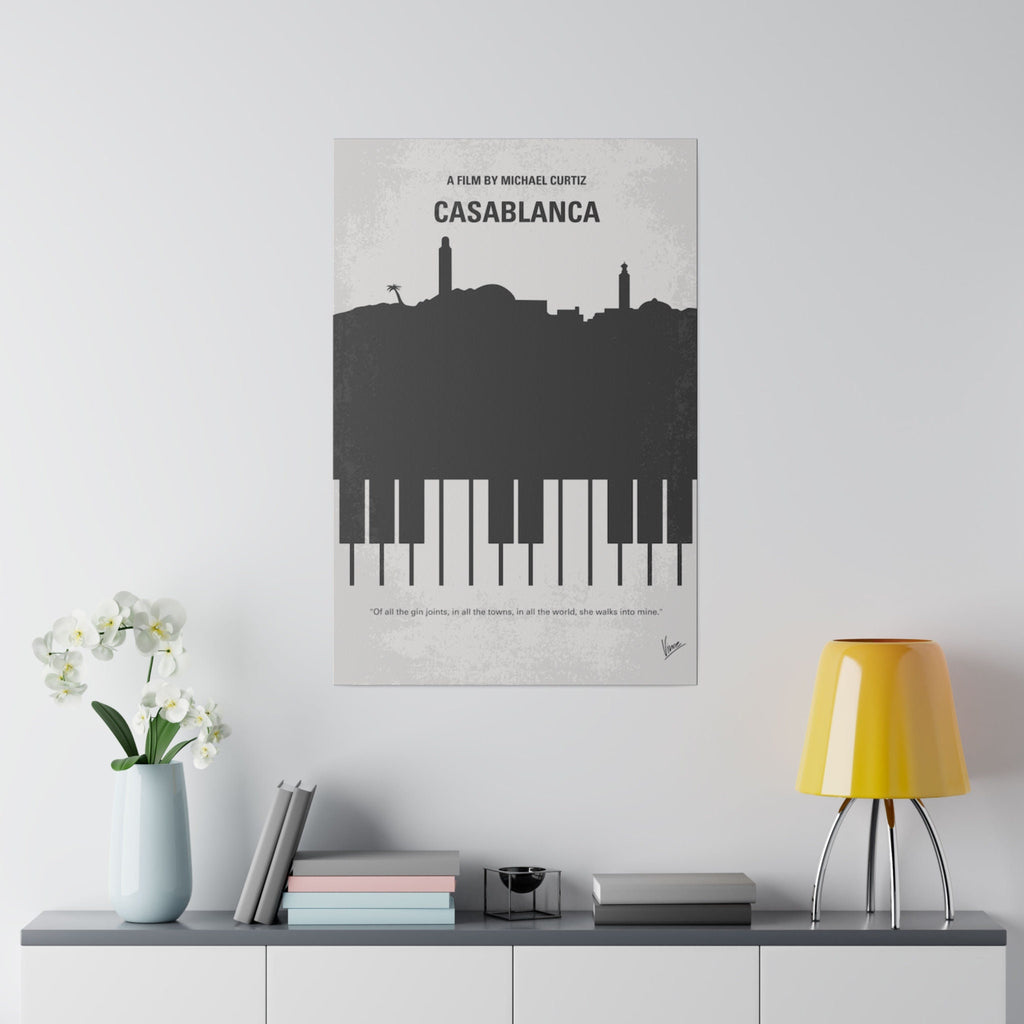 Casablanca Alternate Movie Poster Custom Canvas Wall Print