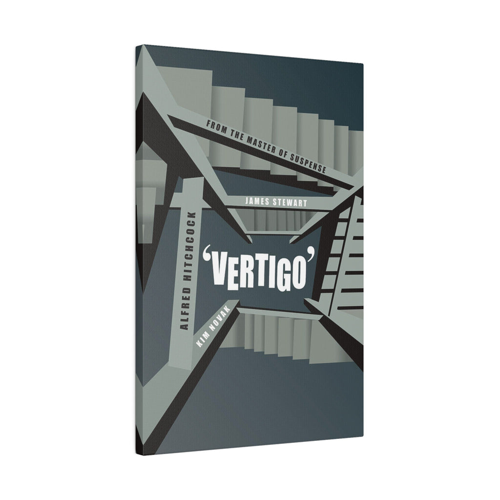 Alfred Hitchcock's Vertigo Alternate Movie Poster Custom Canvas Wall Print