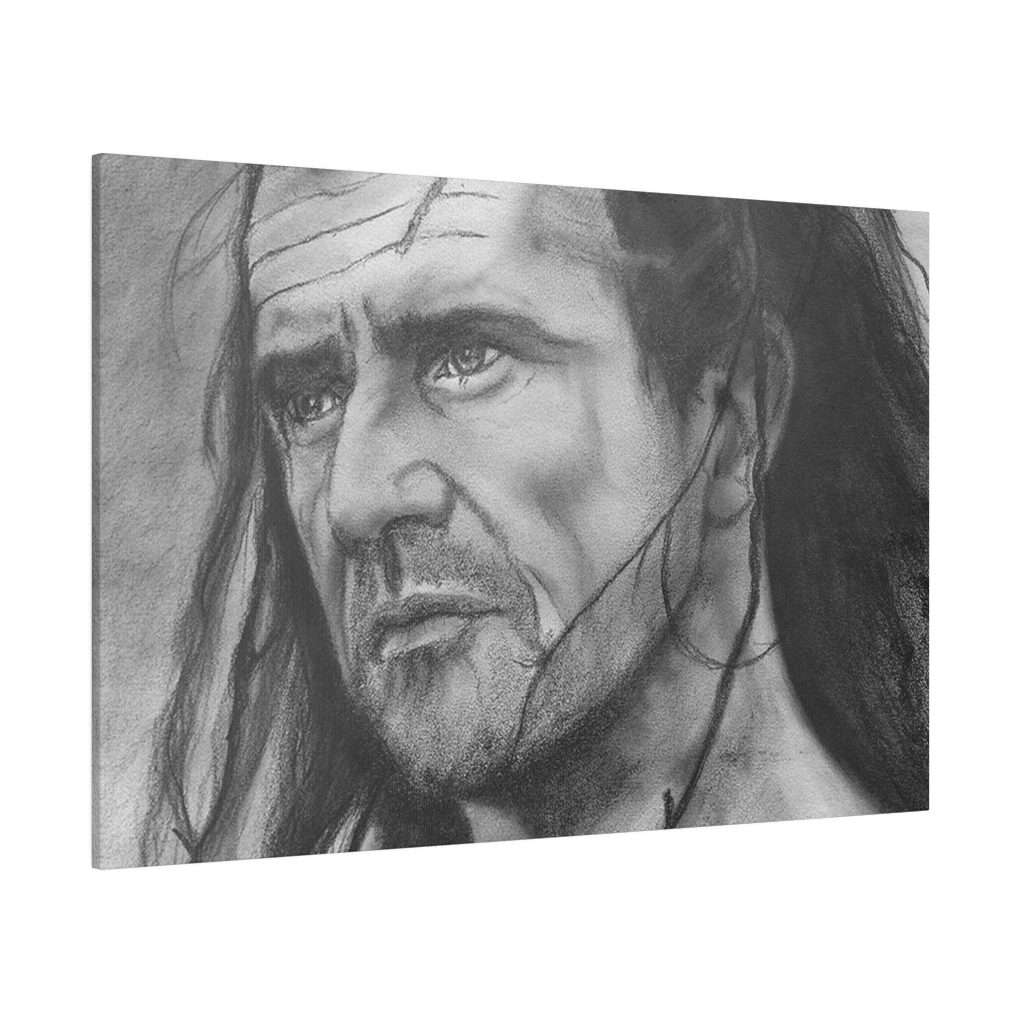 Braveheart William Wallace Sketch Custom Canvas Wall Print