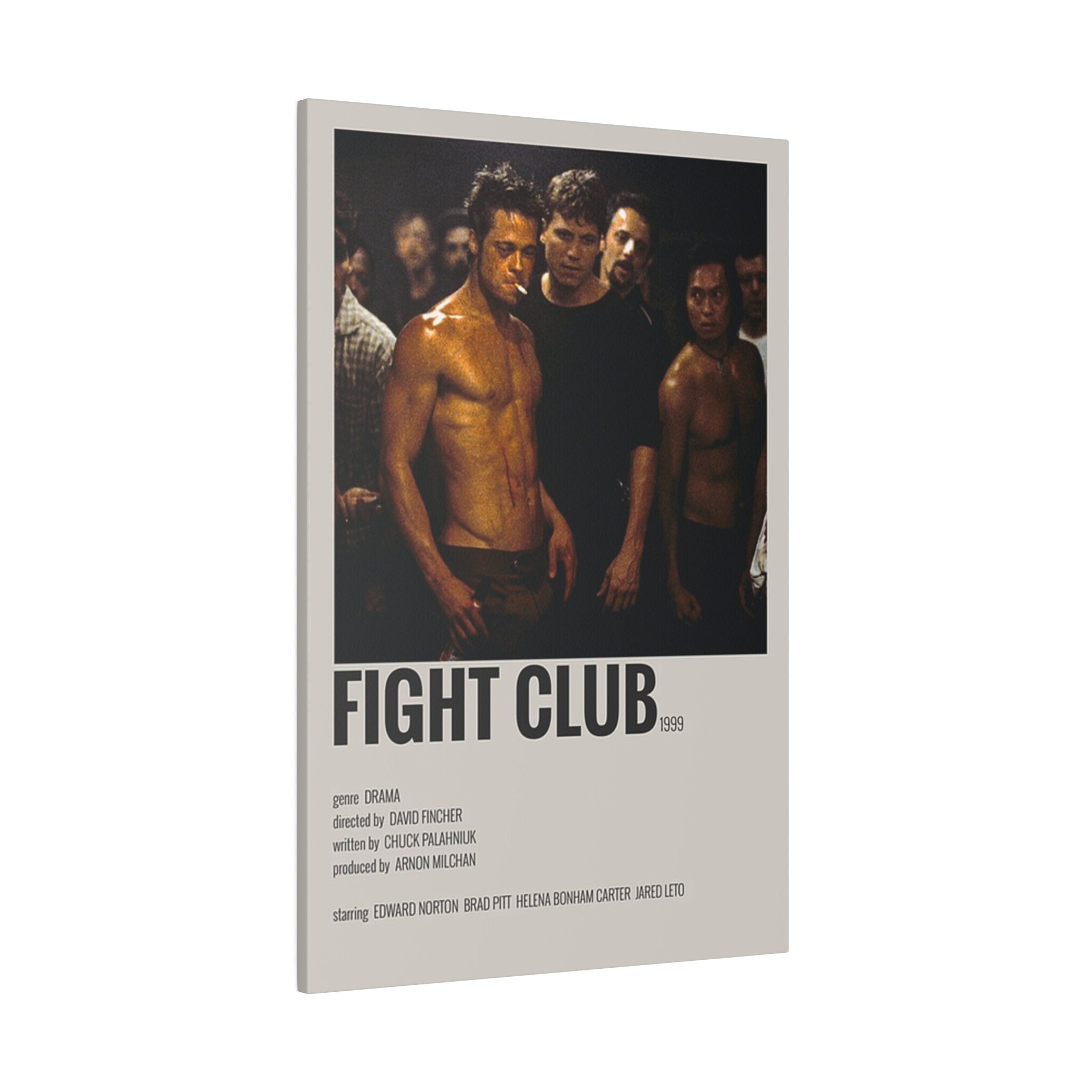 Fight Club Minimalist Movie Poster Custom Canvas Wall Print