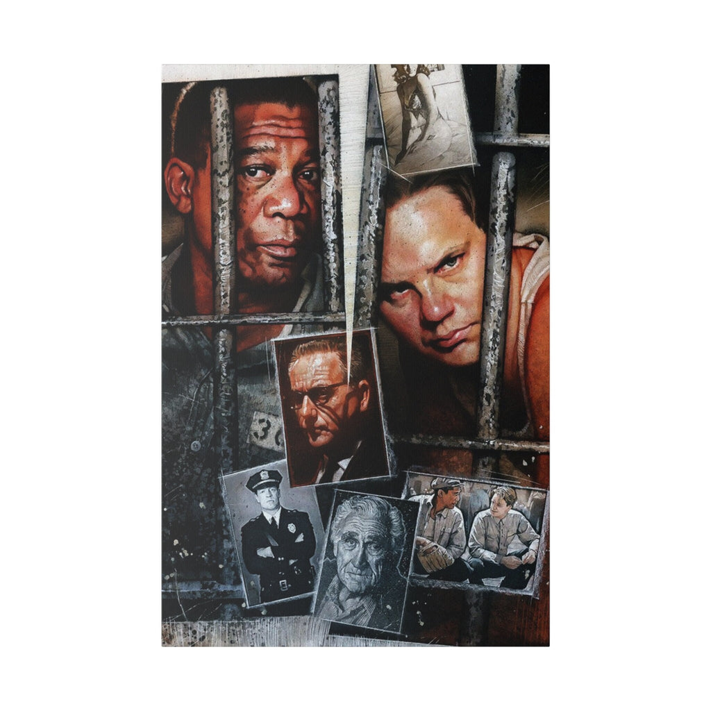 The Shawshank Redemption Animated Poster Custom Canvas Wall Print