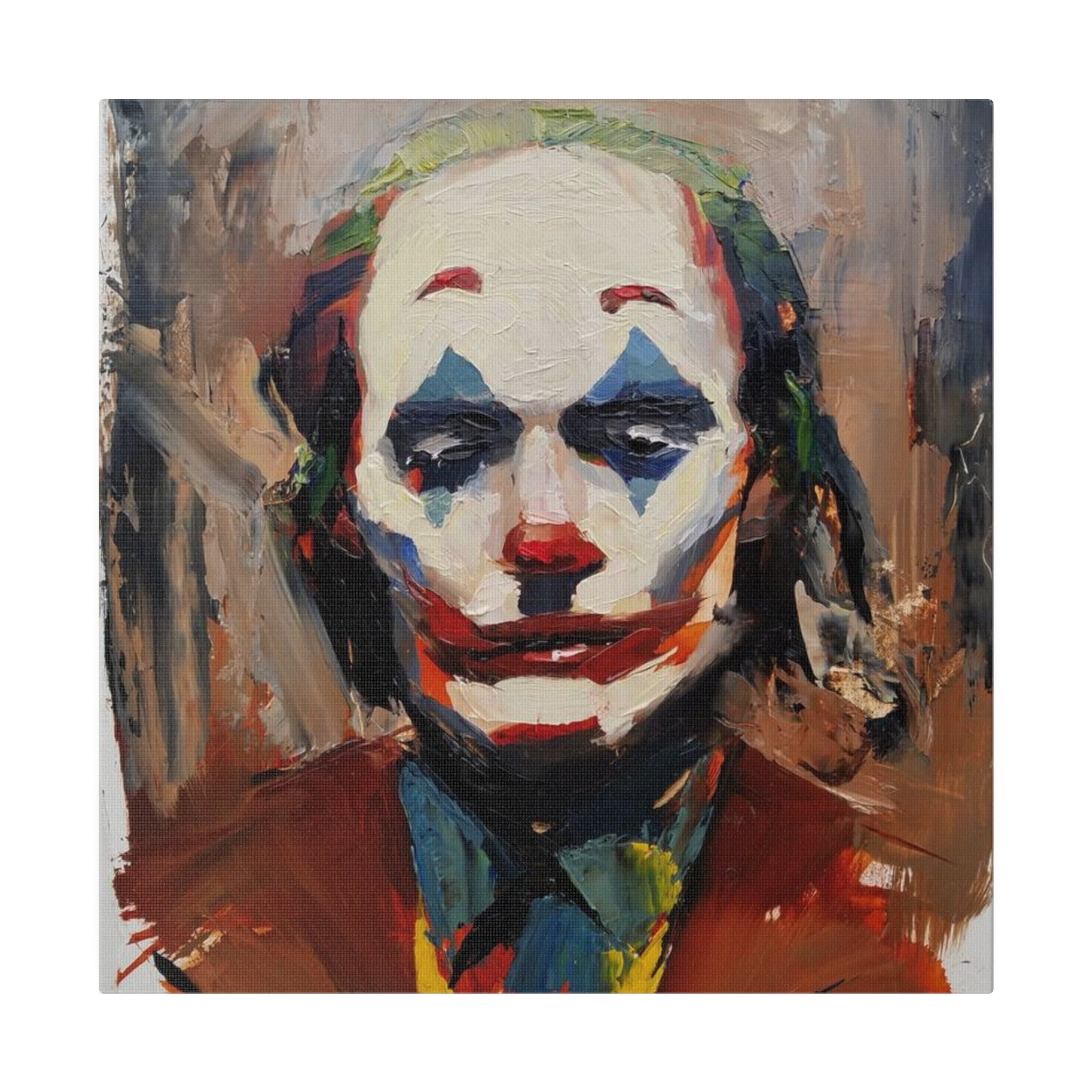 Joker Abstract Color Oil Painting Custom Canvas Wall Print